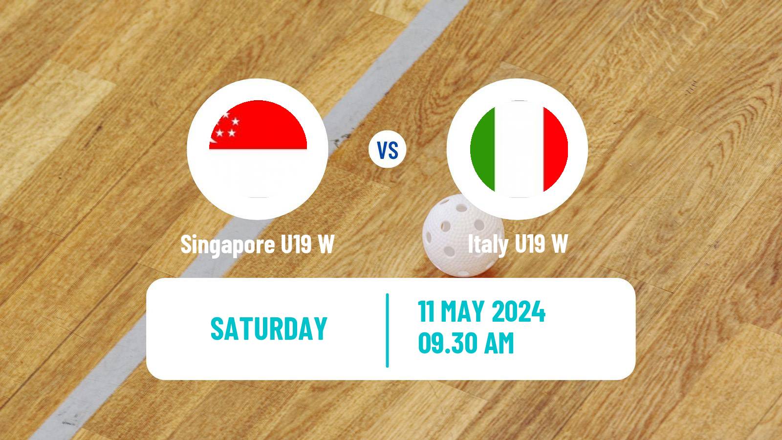 Floorball World Championship Floorball U19 Women Singapore U19 W - Italy U19 W