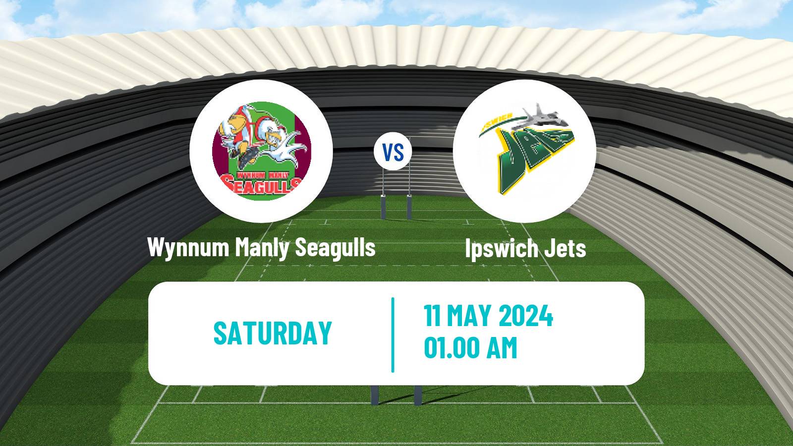 Rugby league Australian Queensland Cup Wynnum Manly Seagulls - Ipswich Jets
