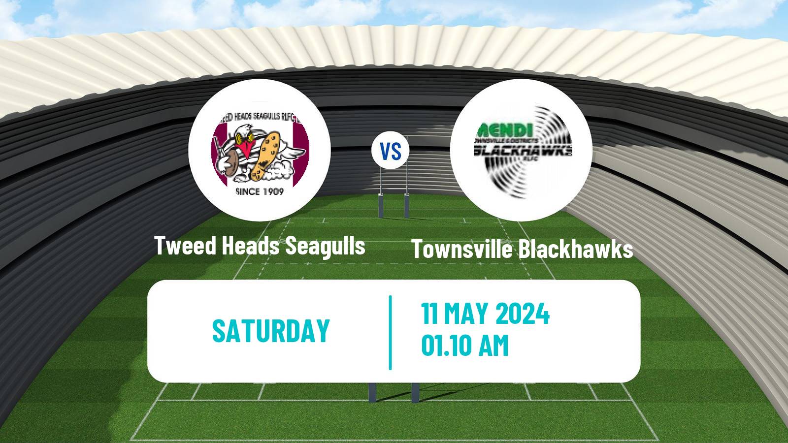 Rugby league Australian Queensland Cup Tweed Heads Seagulls - Townsville Blackhawks