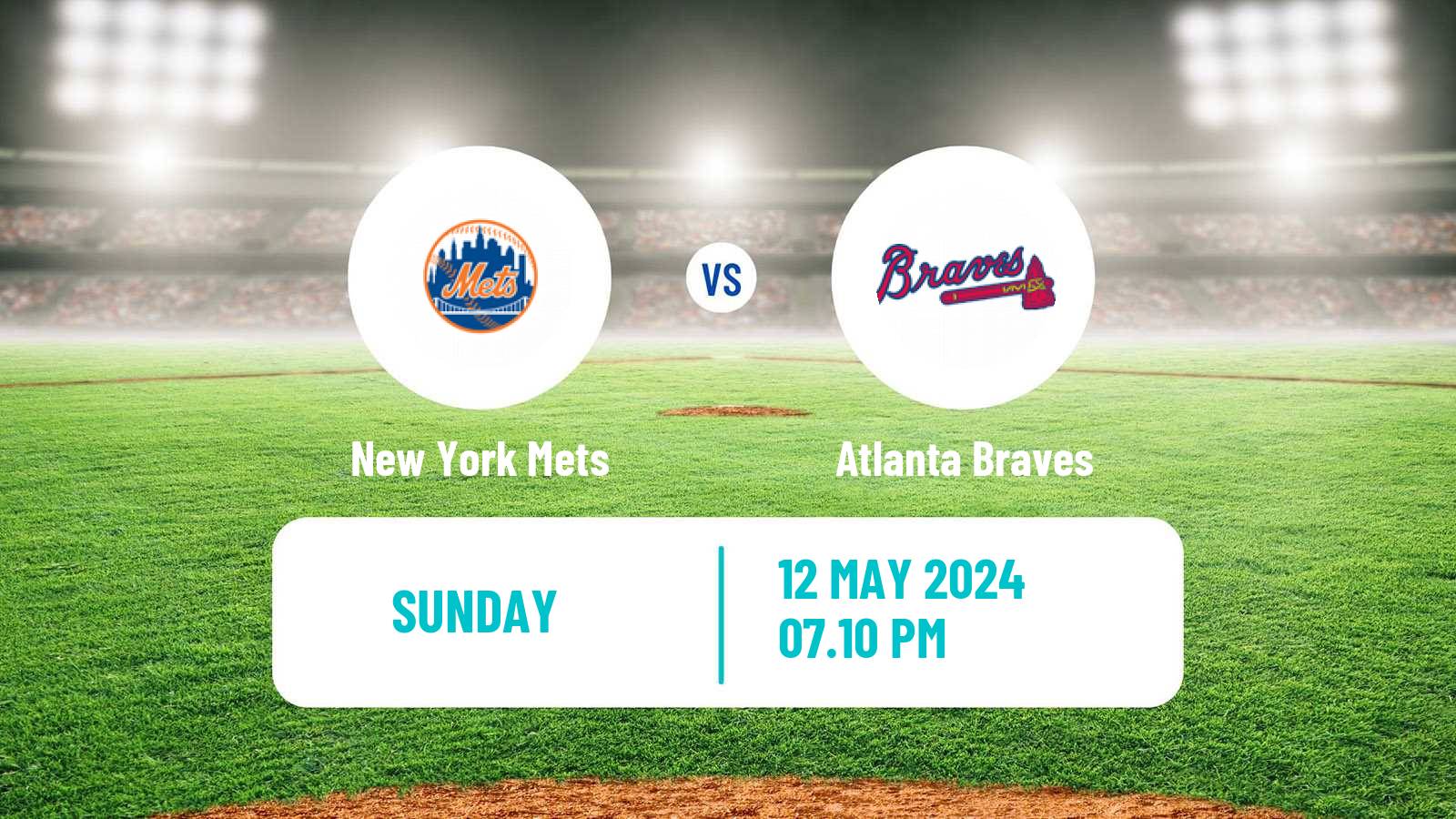 Baseball MLB New York Mets - Atlanta Braves