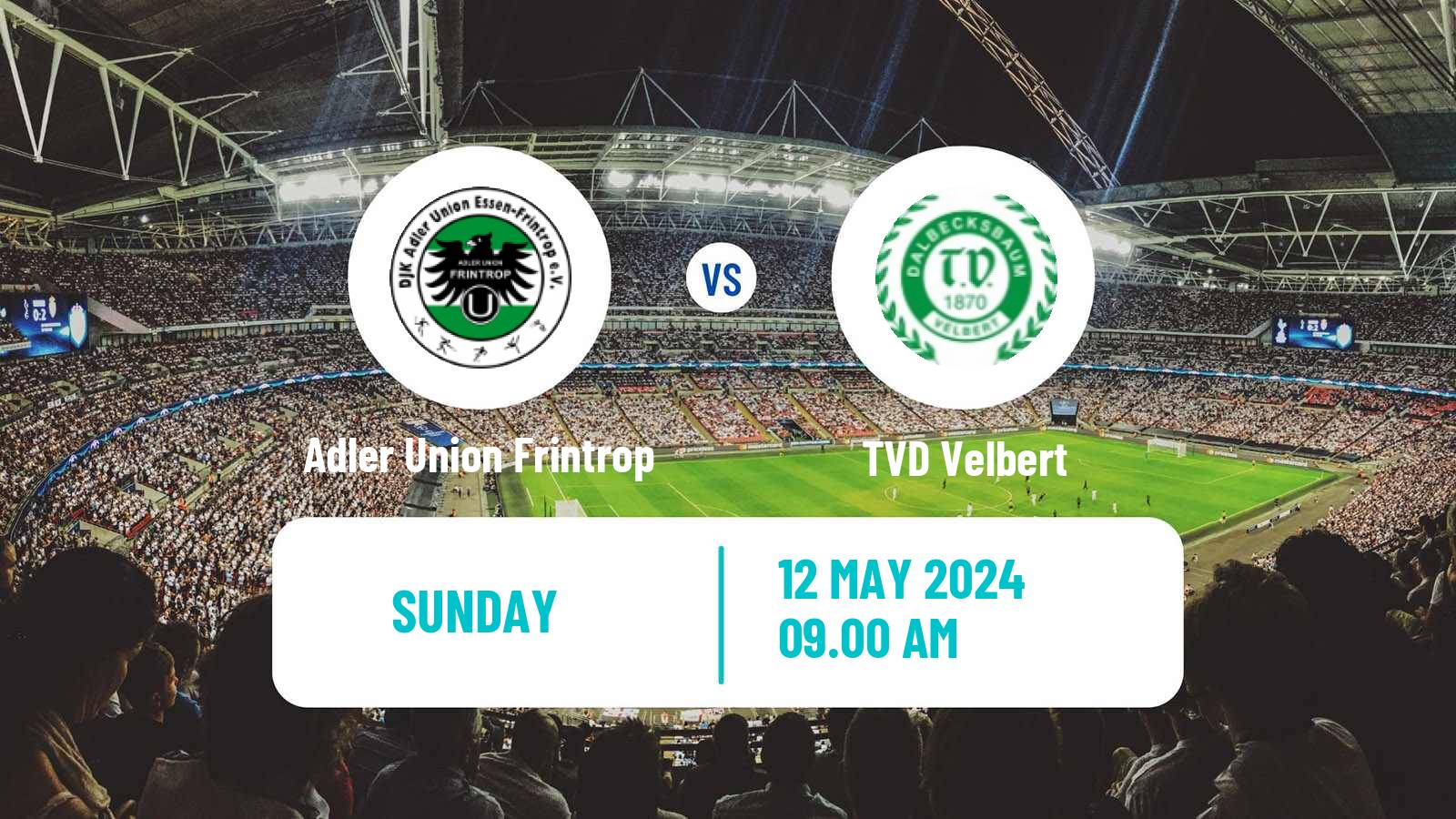 Soccer German Oberliga Niederrhein Adler Union Frintrop - TVD Velbert