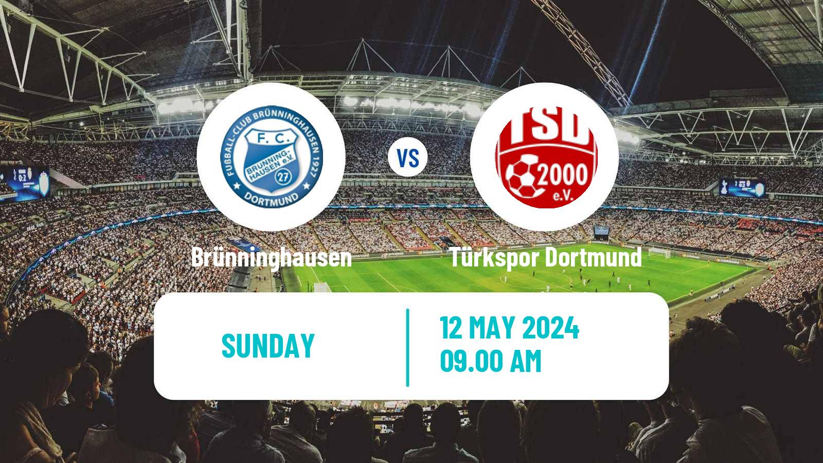 Soccer German Oberliga Westfalen Brünninghausen - Türkspor Dortmund