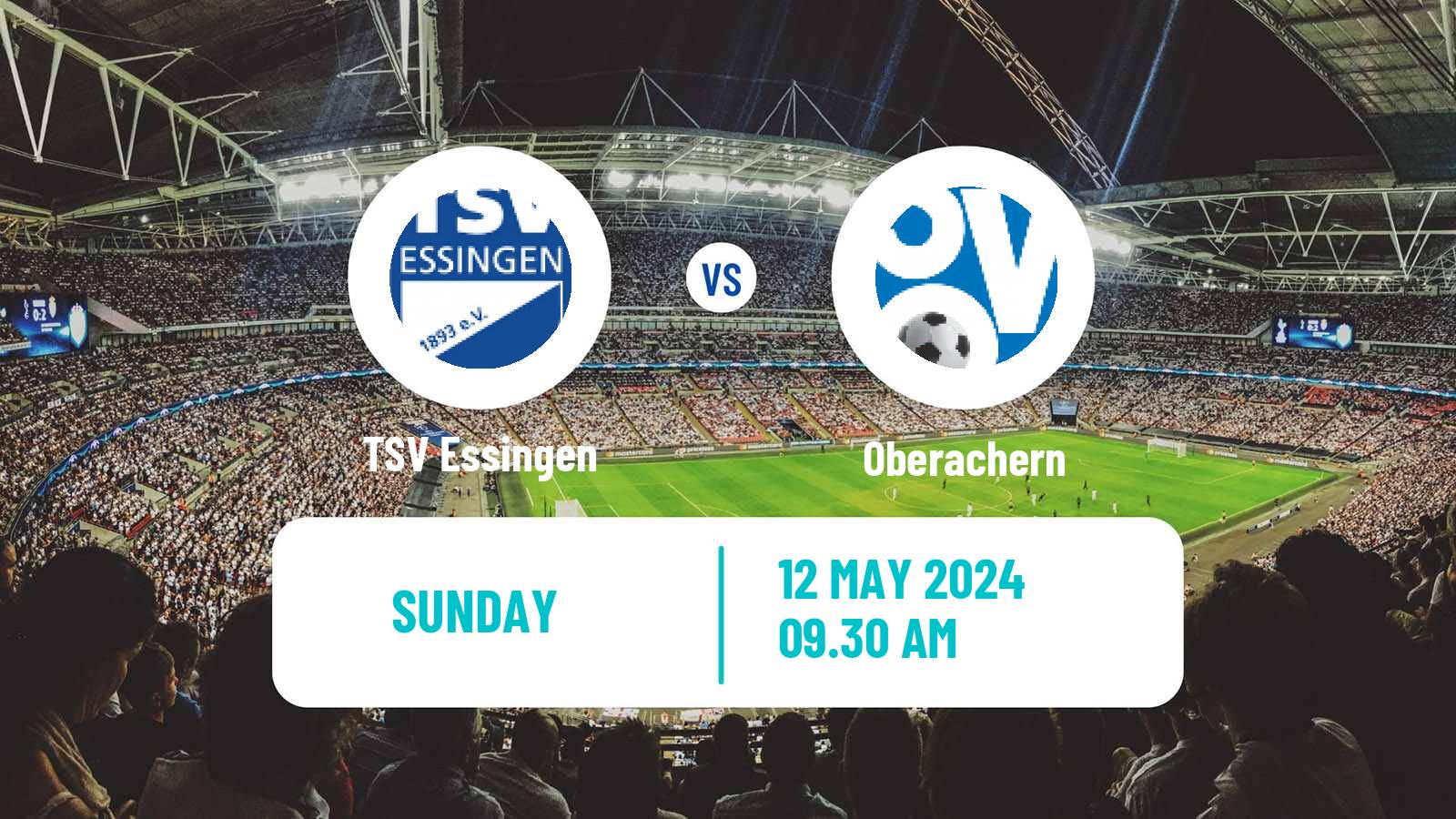 Soccer German Oberliga Baden-Württemberg Essingen - Oberachern
