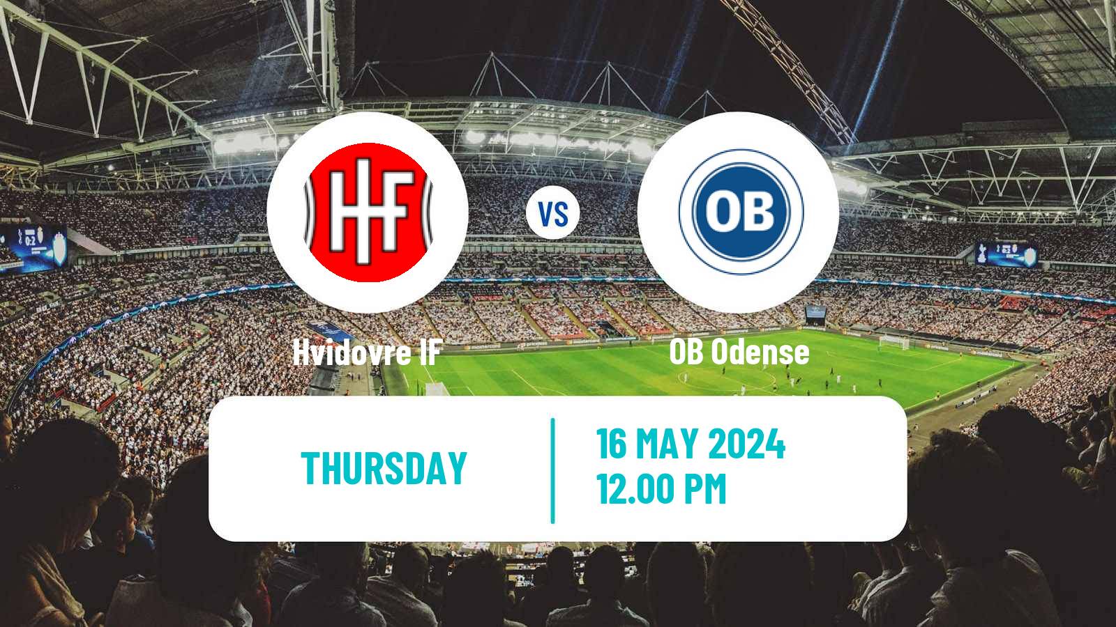 Soccer Danish Superliga Hvidovre - OB Odense