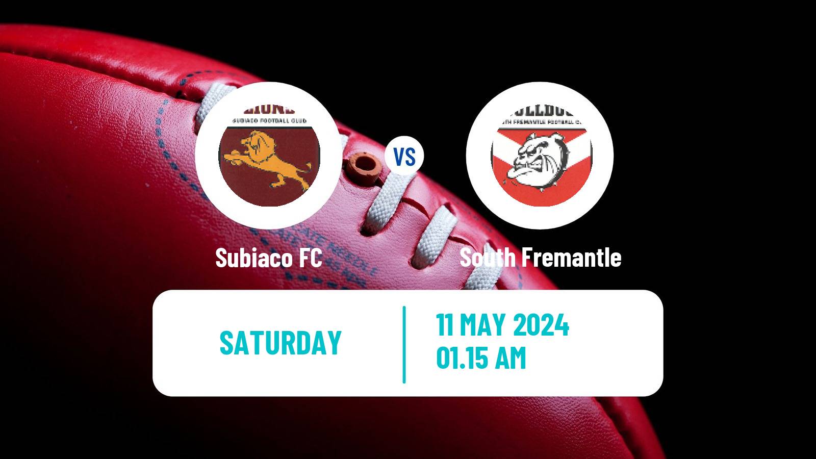 Aussie rules WAFL Subiaco - South Fremantle
