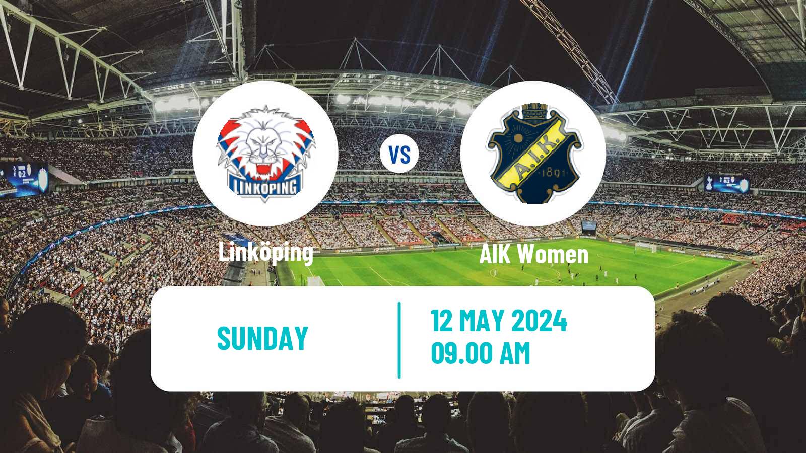 Soccer Swedish Allsvenskan Women Linköping - AIK