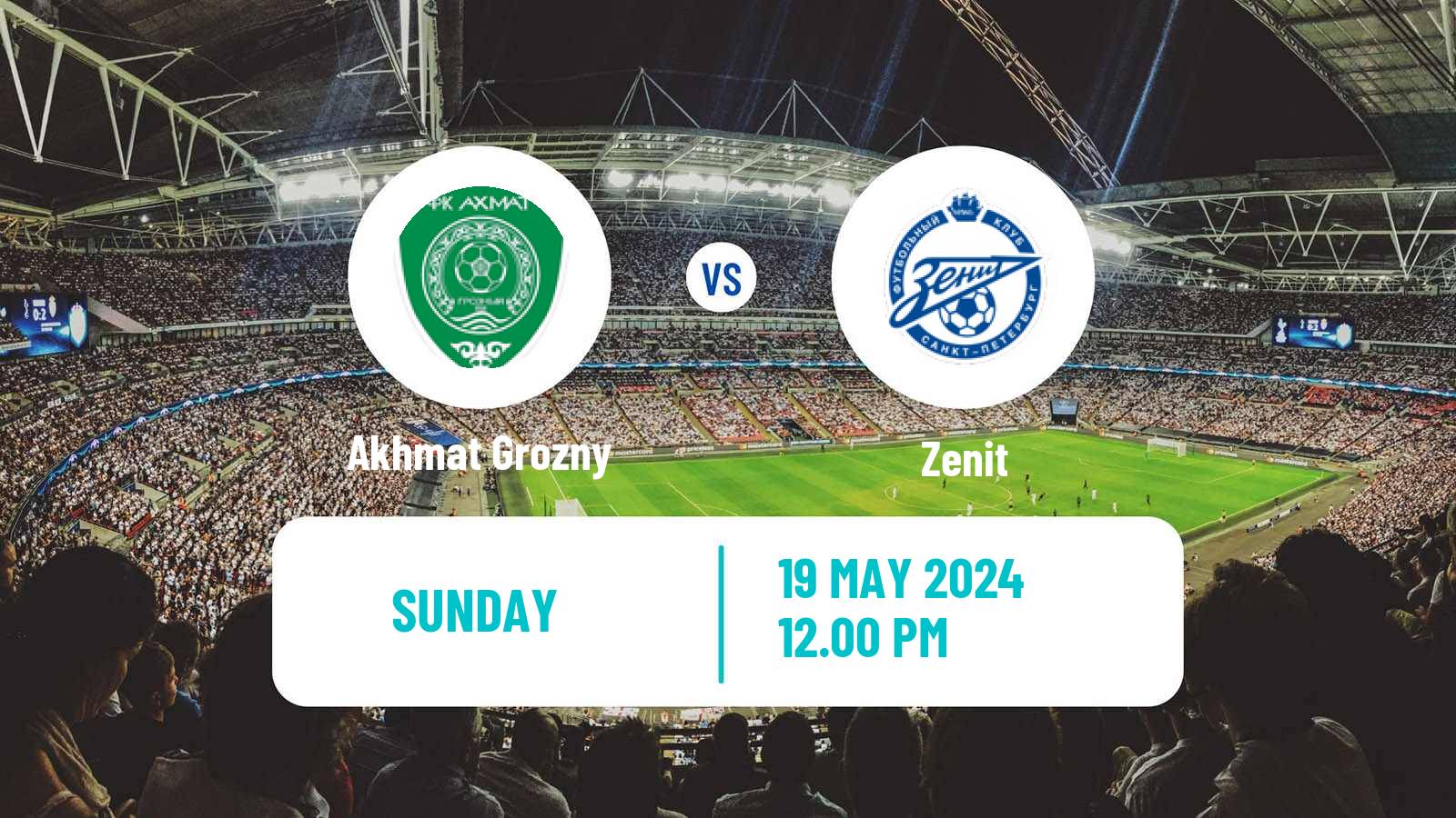 Soccer Russian Premier League Akhmat Grozny - Zenit