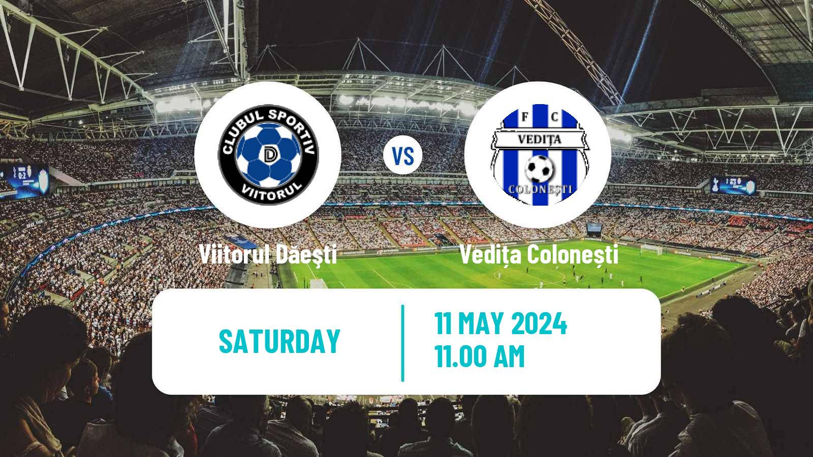 Soccer Romanian Liga 3 - Seria 6 Viitorul Dăeşti - Vedița Colonești