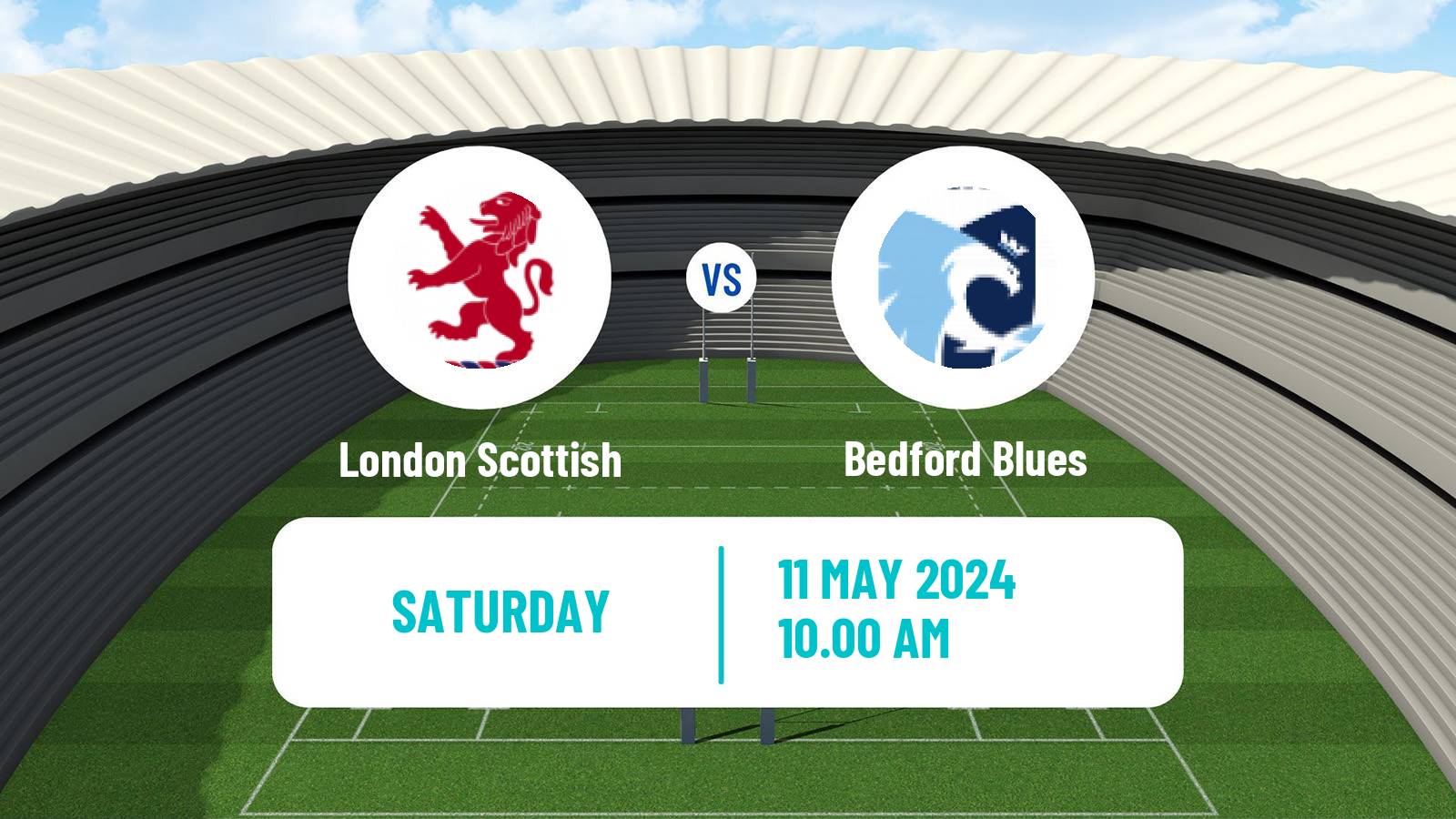 Rugby union English Championship Rugby London Scottish - Bedford Blues