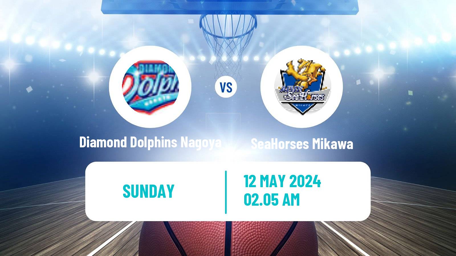 Basketball BJ League Diamond Dolphins Nagoya - SeaHorses Mikawa