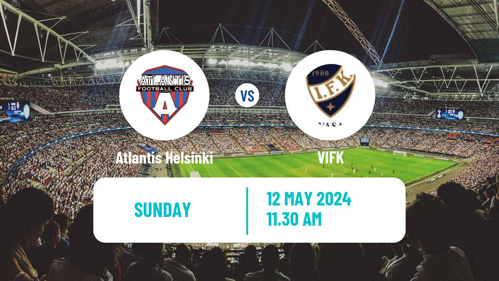 Soccer Finnish Ykkonen Atlantis Helsinki - VIFK