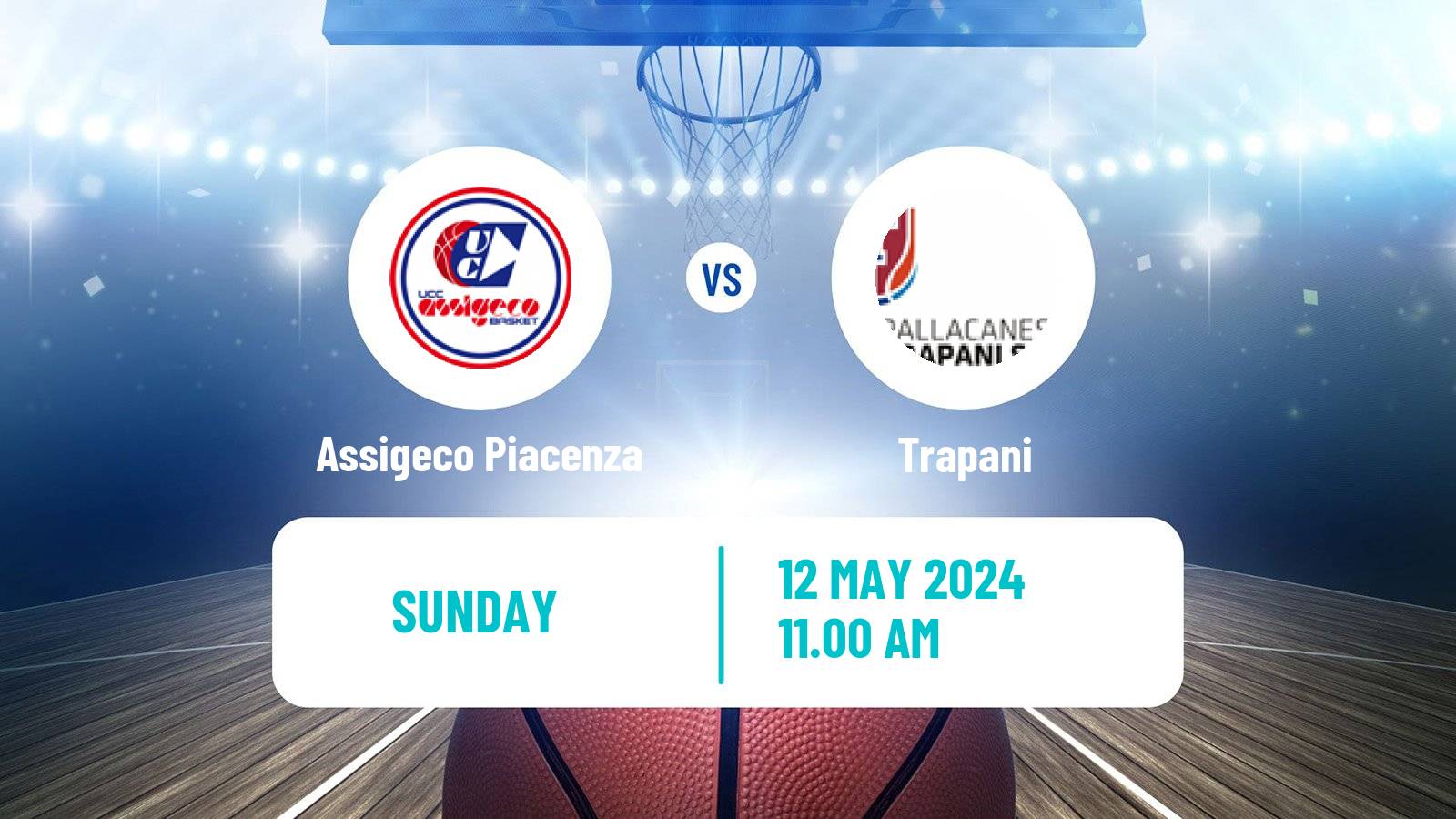 Basketball Italian Serie A2 Basketball Assigeco Piacenza - Trapani