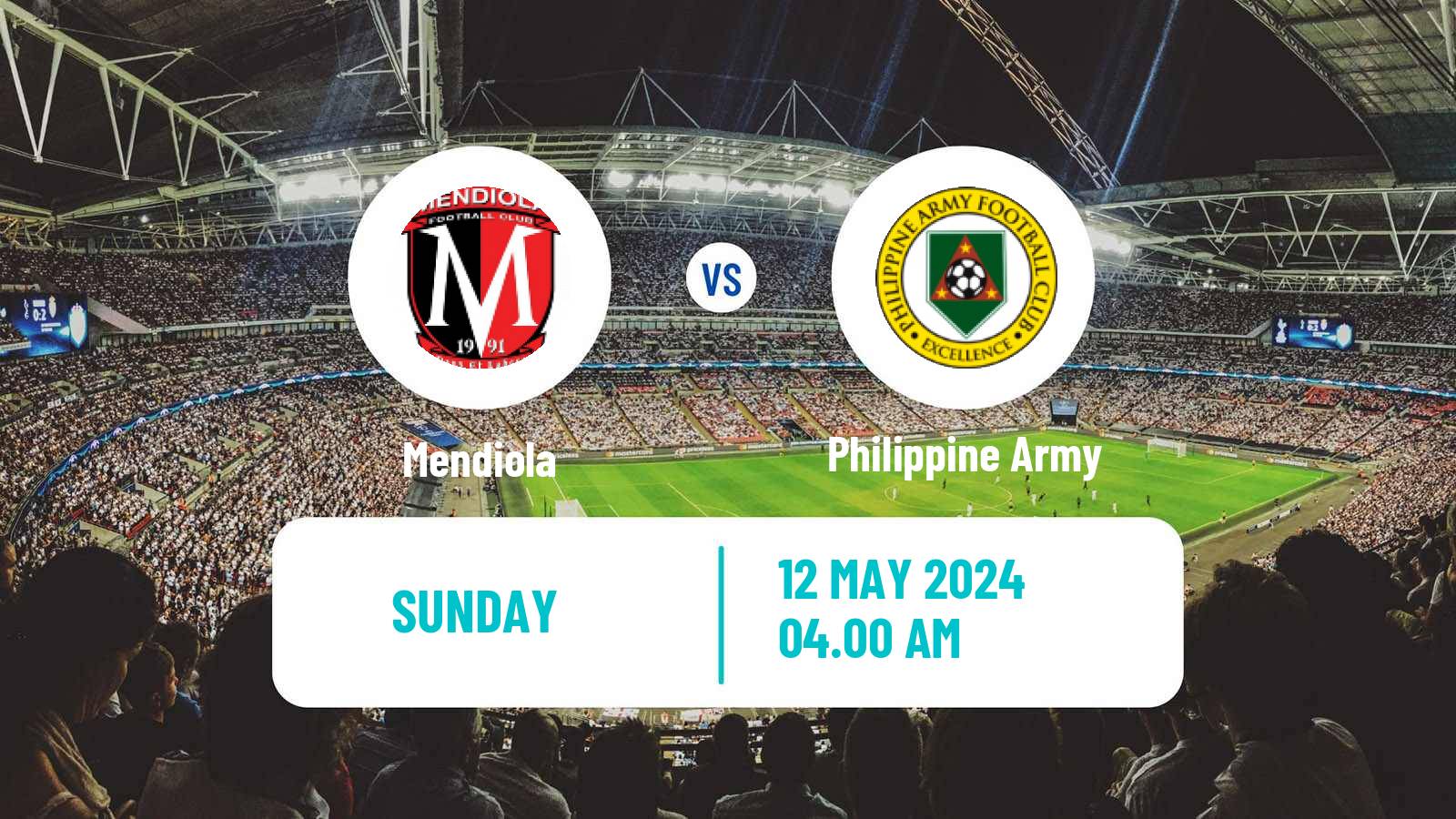 Soccer Philippines PFL Mendiola - Philippine Army