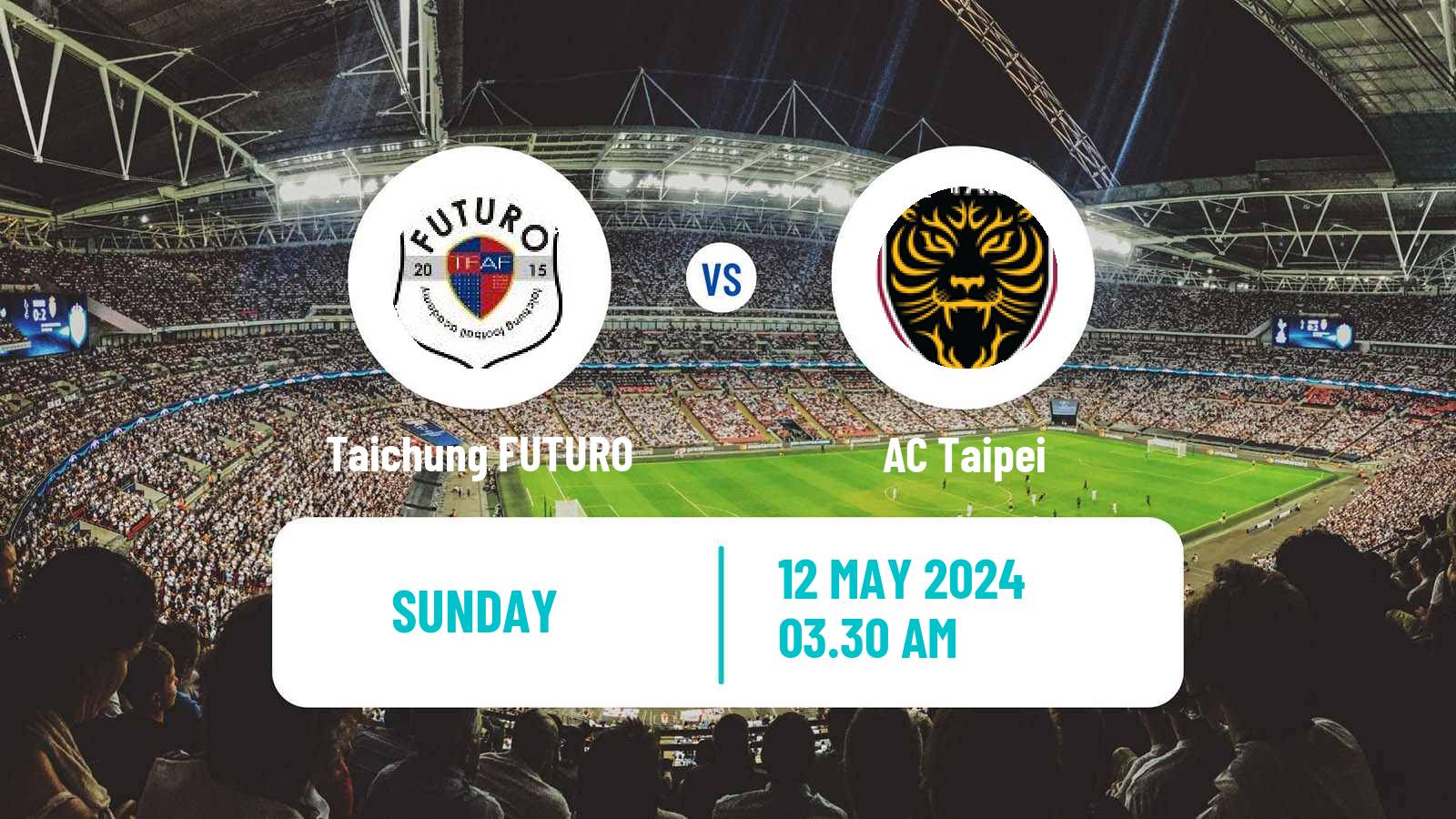 Soccer Taiwan Premier League Taichung FUTURO - AC Taipei