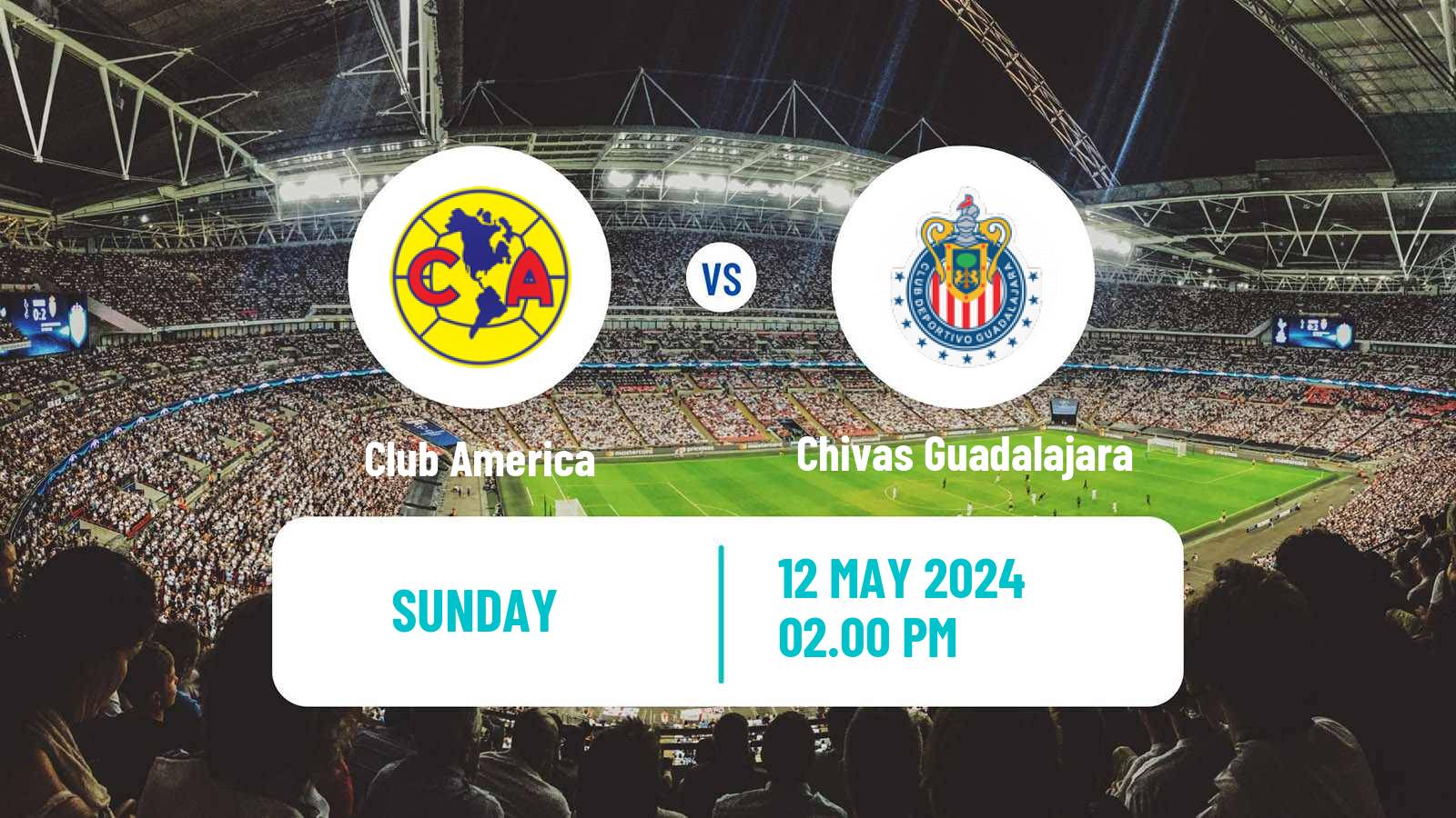 Soccer Mexican Liga MX Women Club America - Chivas Guadalajara
