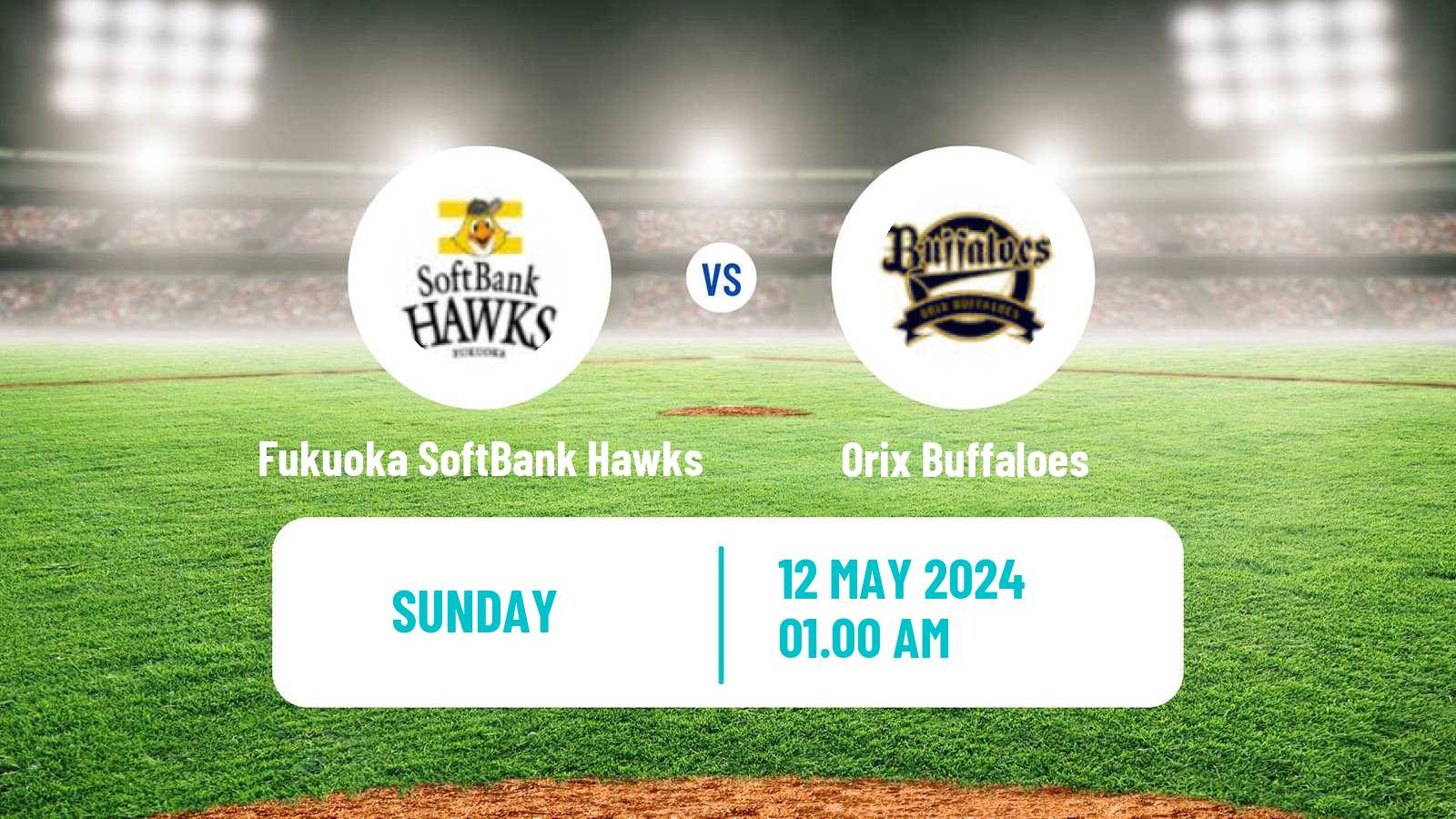 Baseball NPB Fukuoka SoftBank Hawks - Orix Buffaloes