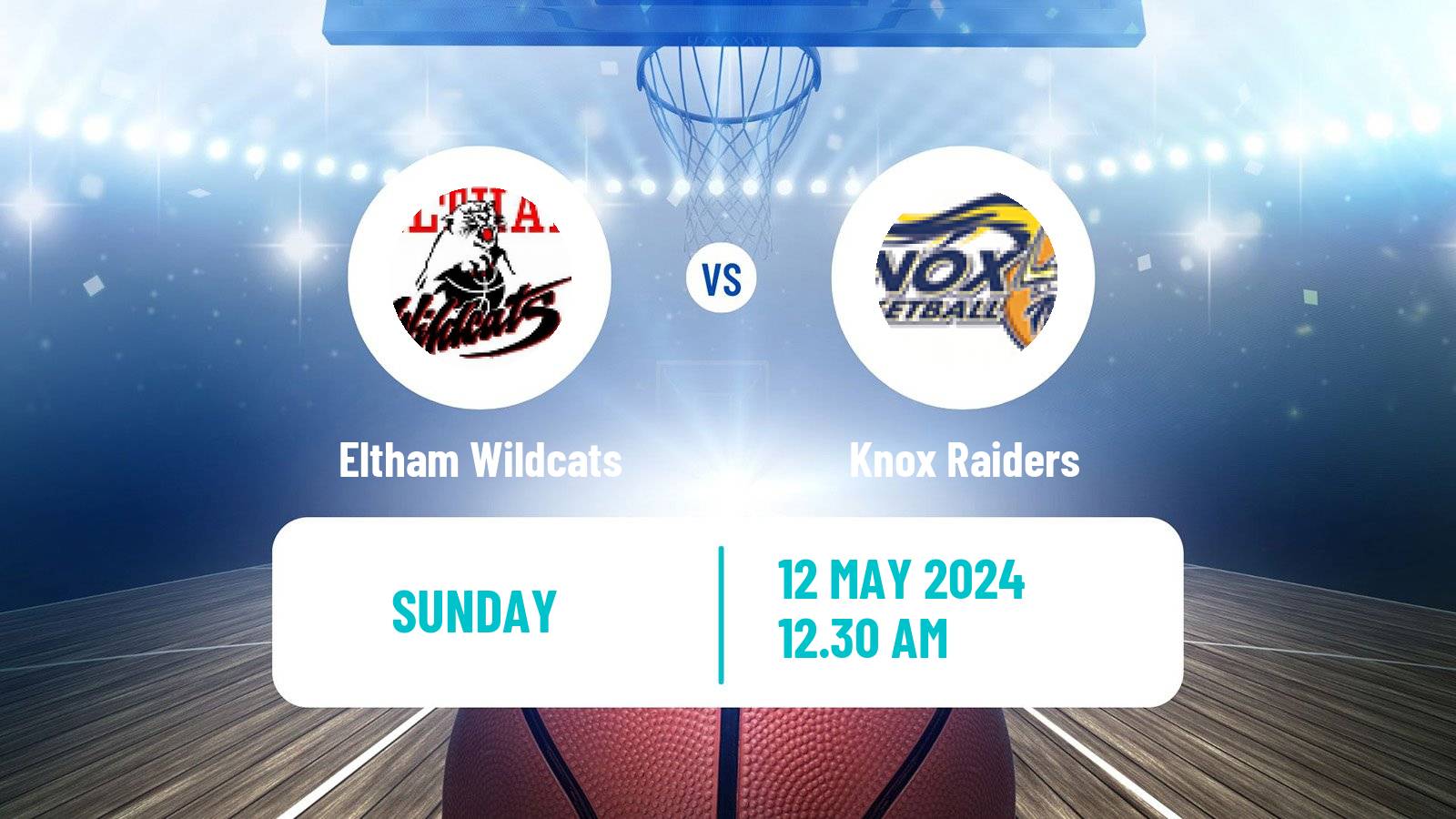 Basketball Australian NBL1 South Eltham Wildcats - Knox Raiders