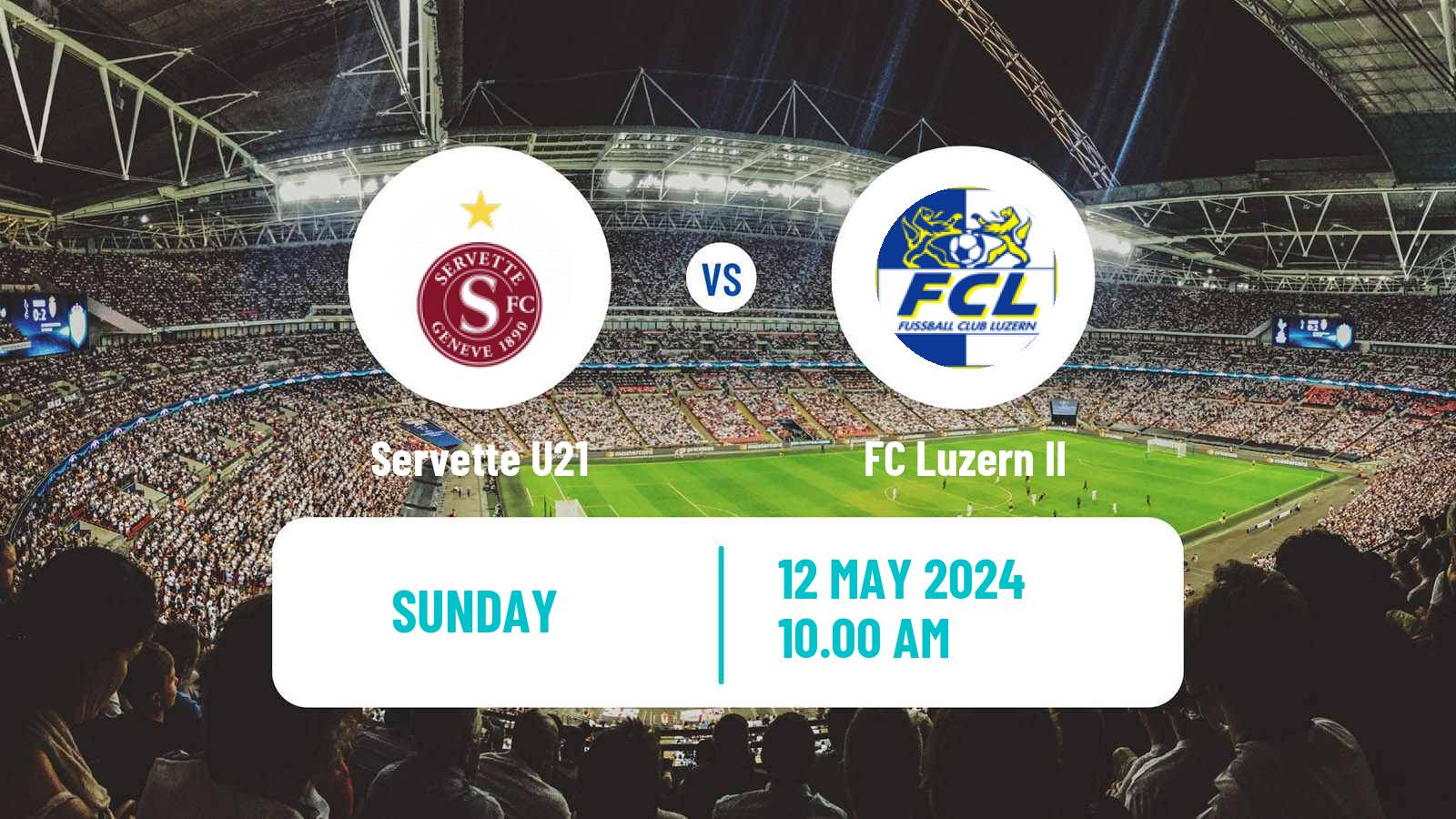Soccer Swiss Promotion League Servette U21 - Luzern II