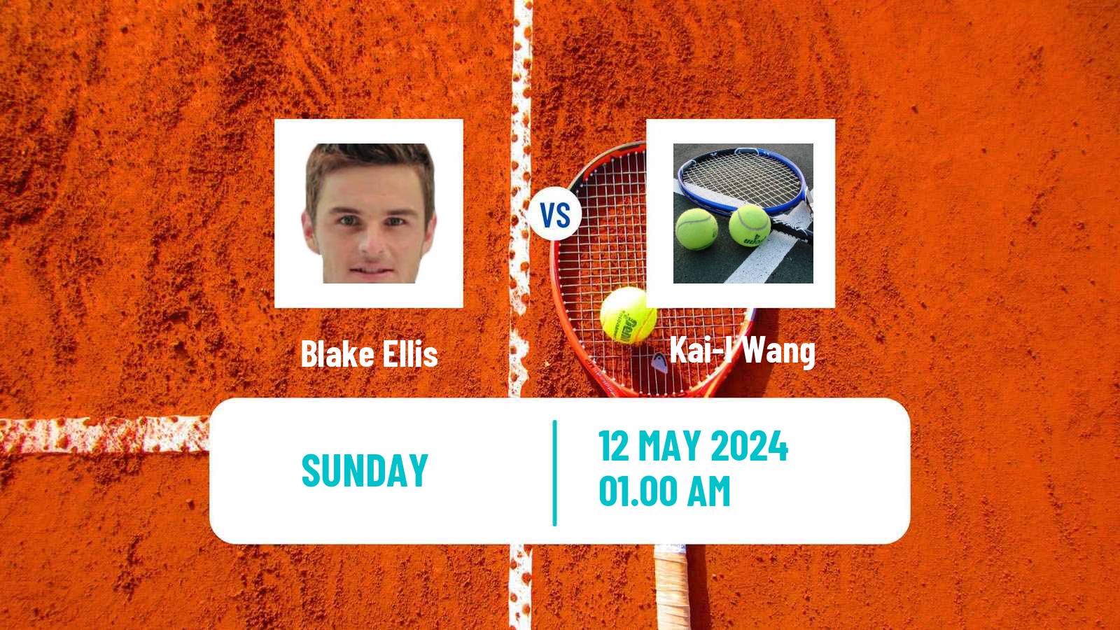 Tennis Taipei Challenger Men Blake Ellis - Kai-I Wang