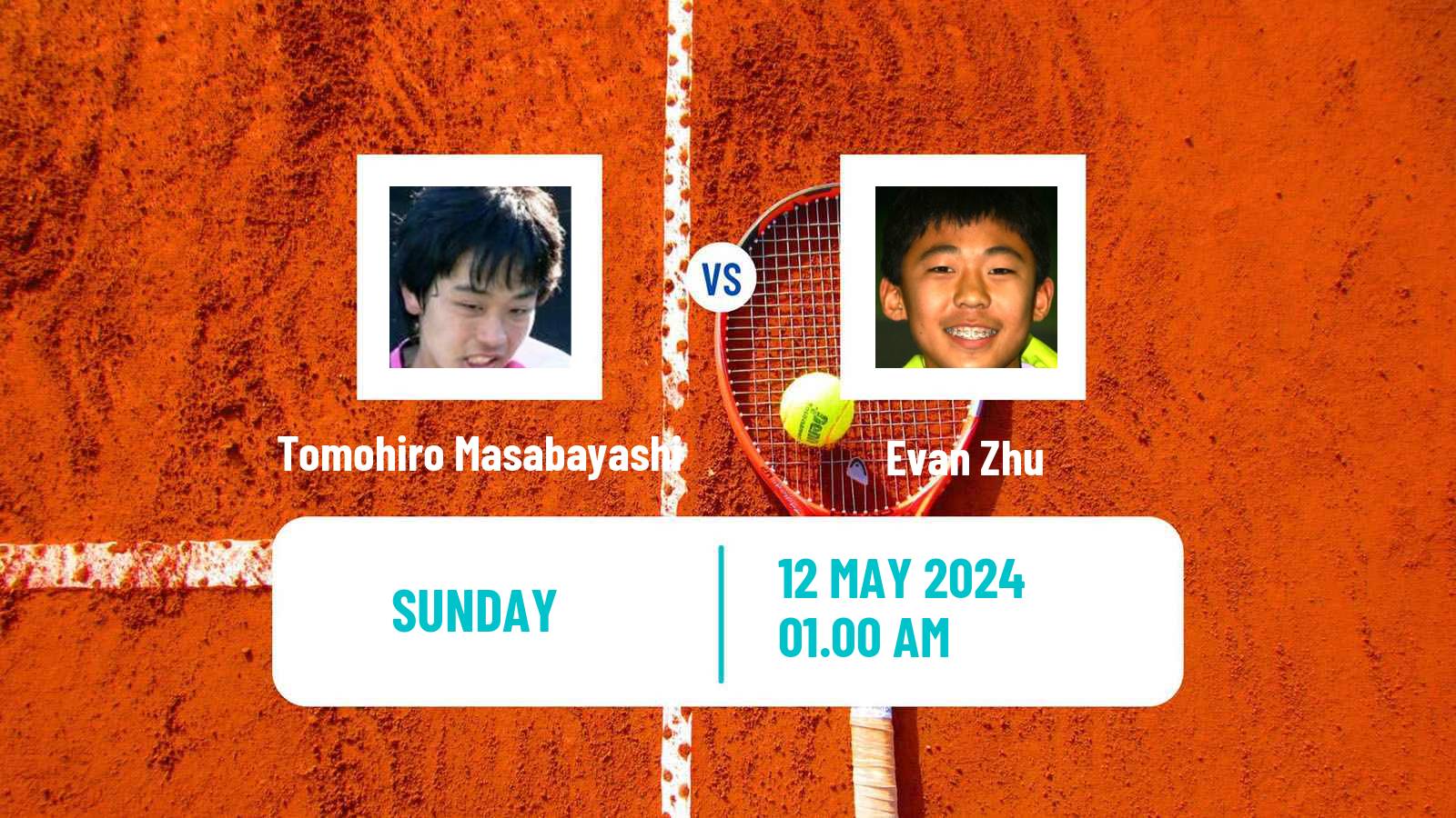 Tennis Taipei Challenger Men Tomohiro Masabayashi - Evan Zhu