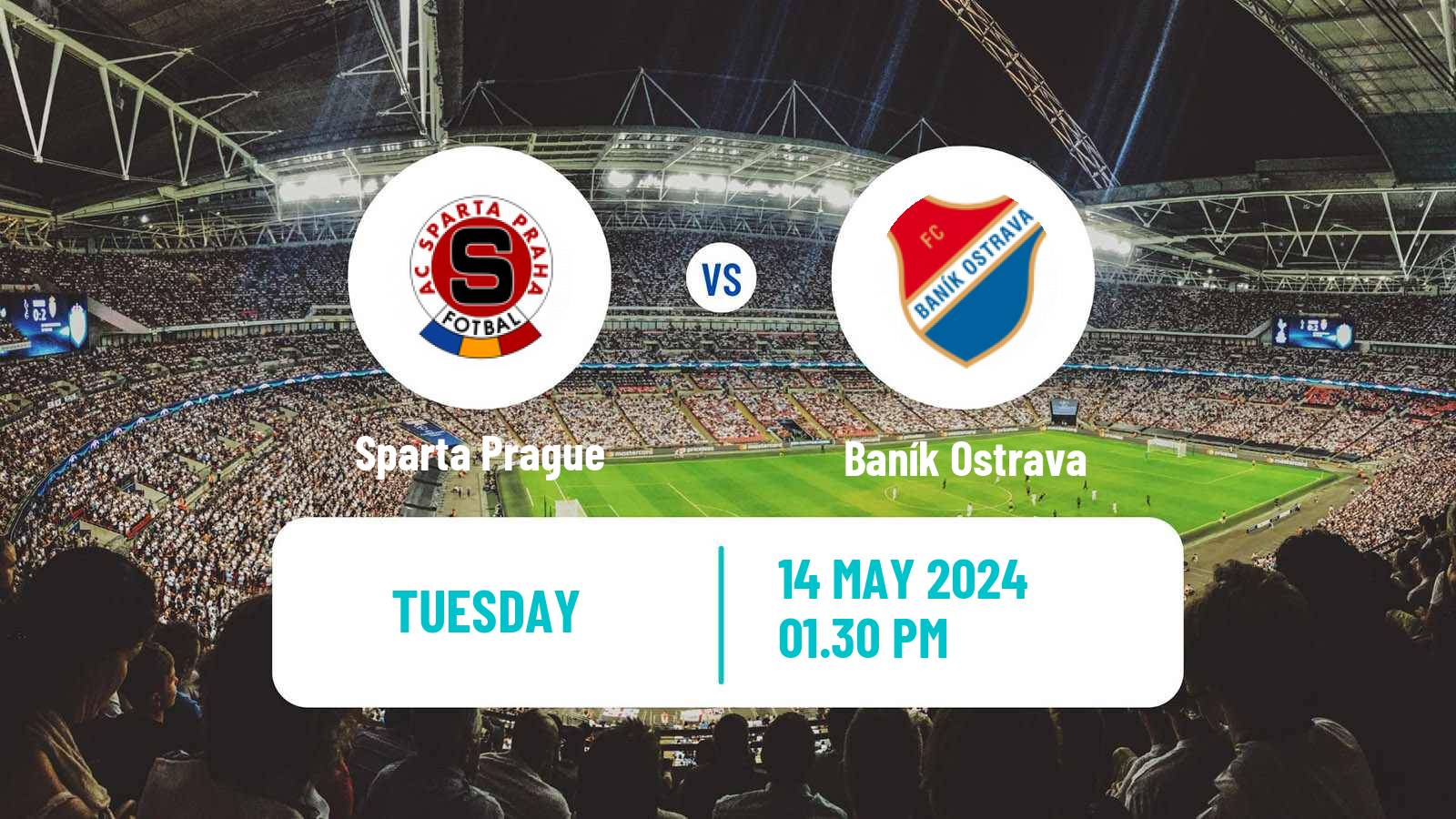 Soccer Czech 1 Liga Sparta Prague - Baník Ostrava