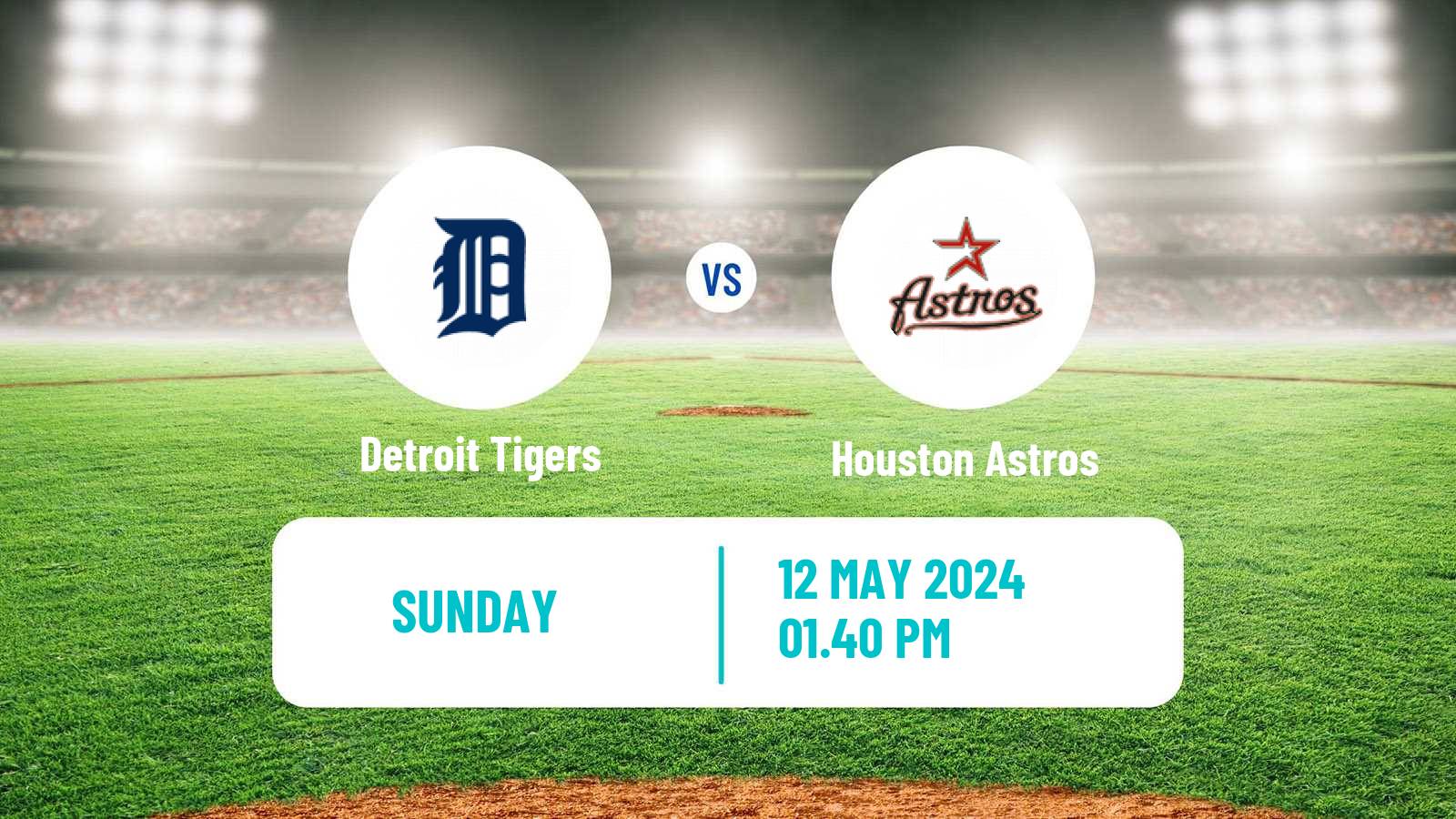 Baseball MLB Detroit Tigers - Houston Astros