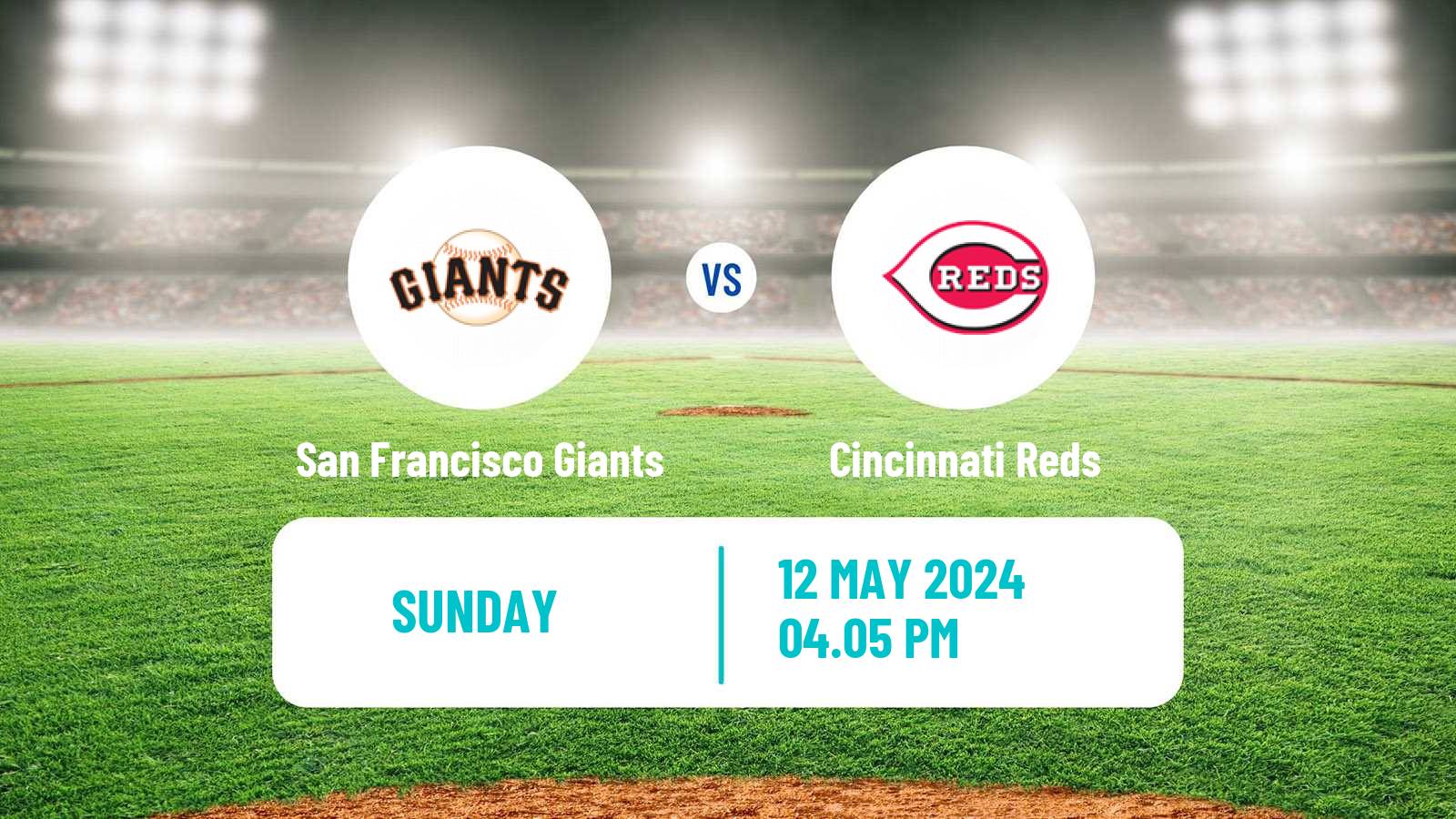 Baseball MLB San Francisco Giants - Cincinnati Reds
