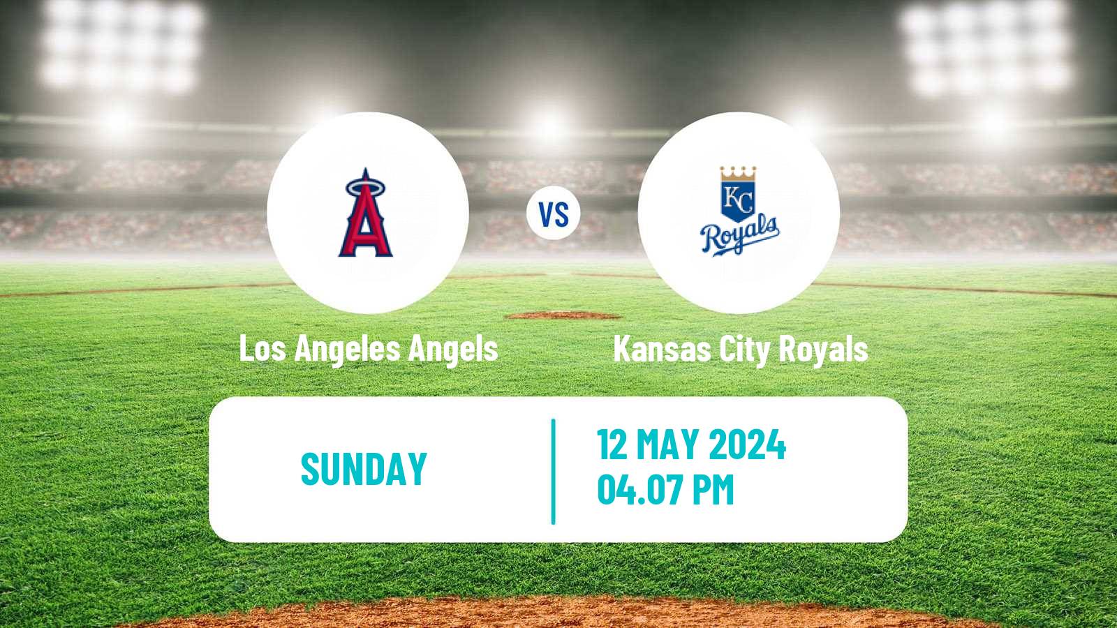 Baseball MLB Los Angeles Angels - Kansas City Royals
