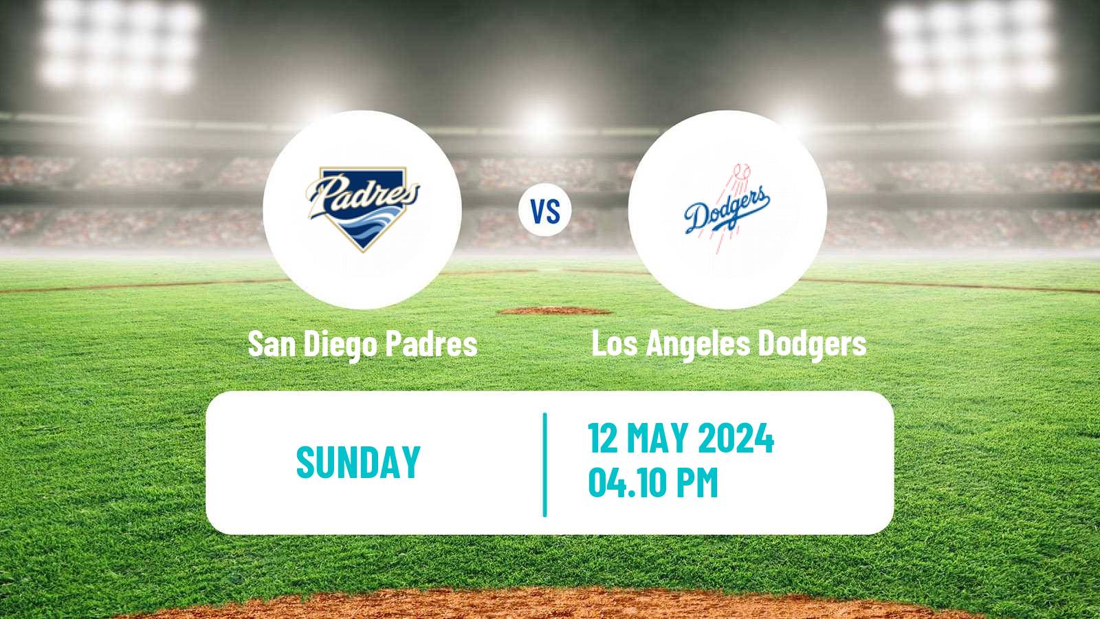 Baseball MLB San Diego Padres - Los Angeles Dodgers