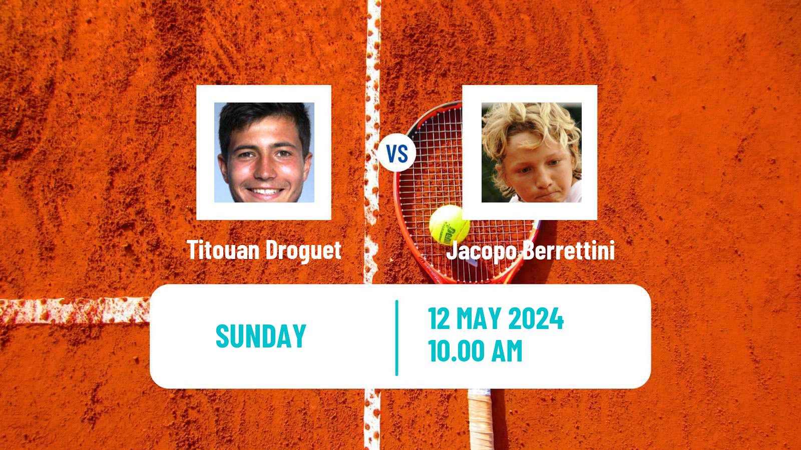Tennis Francavilla Challenger Men Titouan Droguet - Jacopo Berrettini