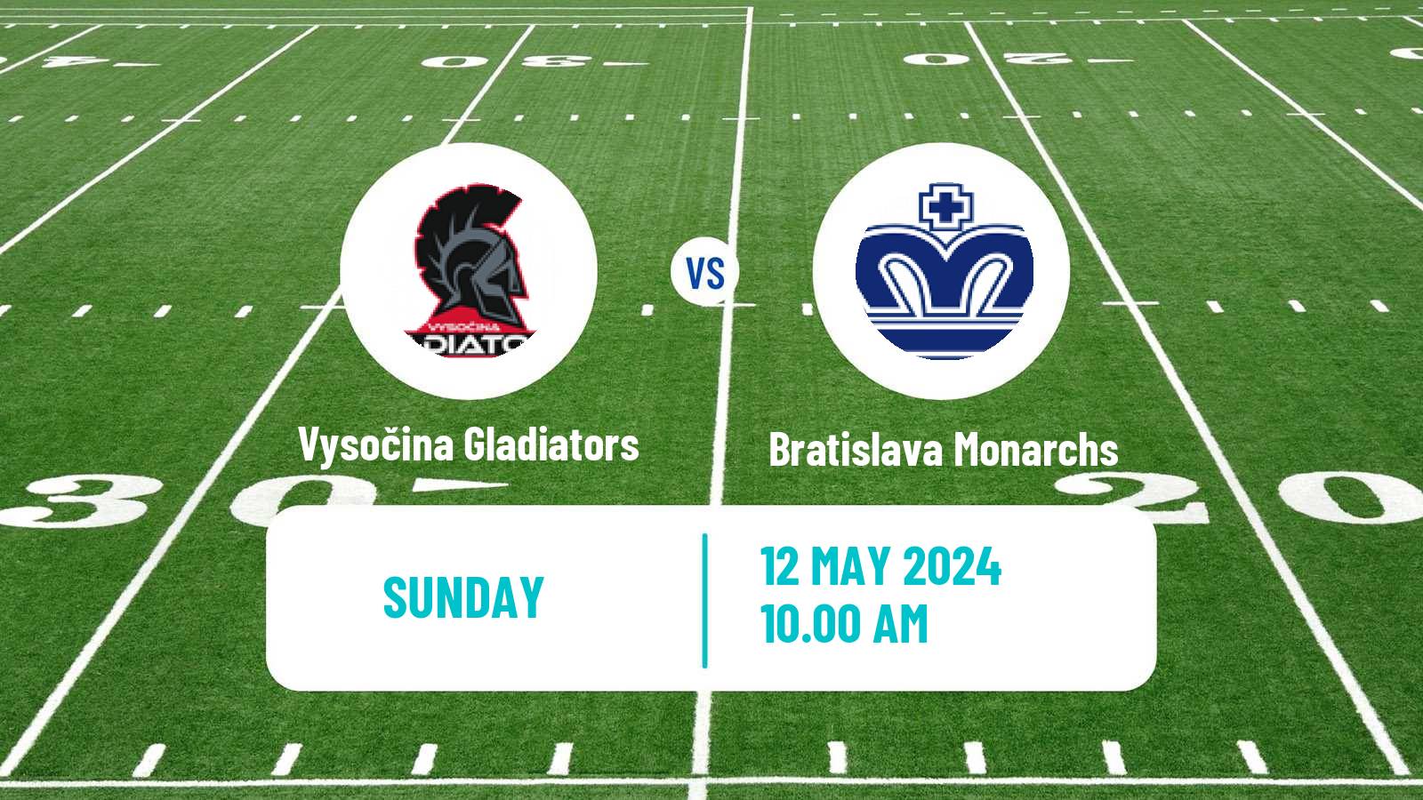 American football Czech CLAF Vysočina Gladiators - Bratislava Monarchs