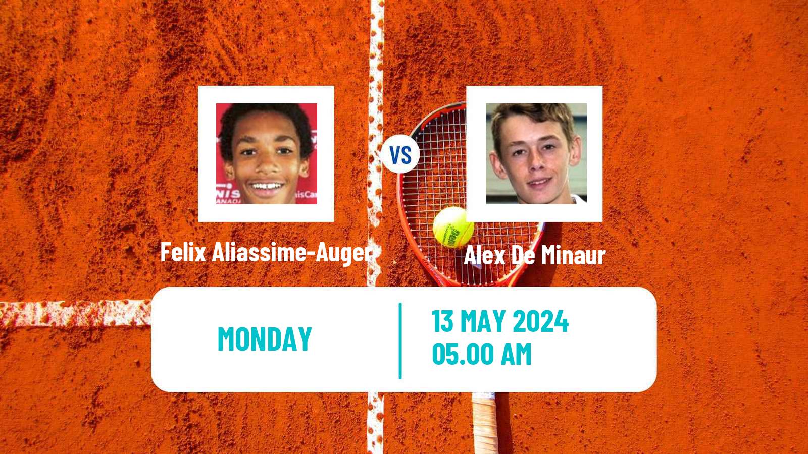 Tennis ATP Roma Felix Aliassime-Auger - Alex De Minaur