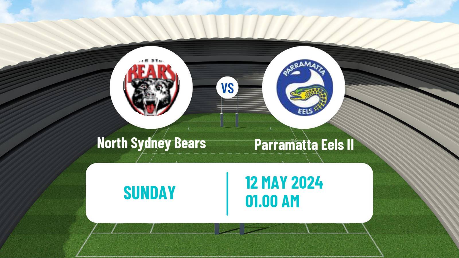 Rugby league Australian NSW Cup North Sydney Bears - Parramatta Eels II