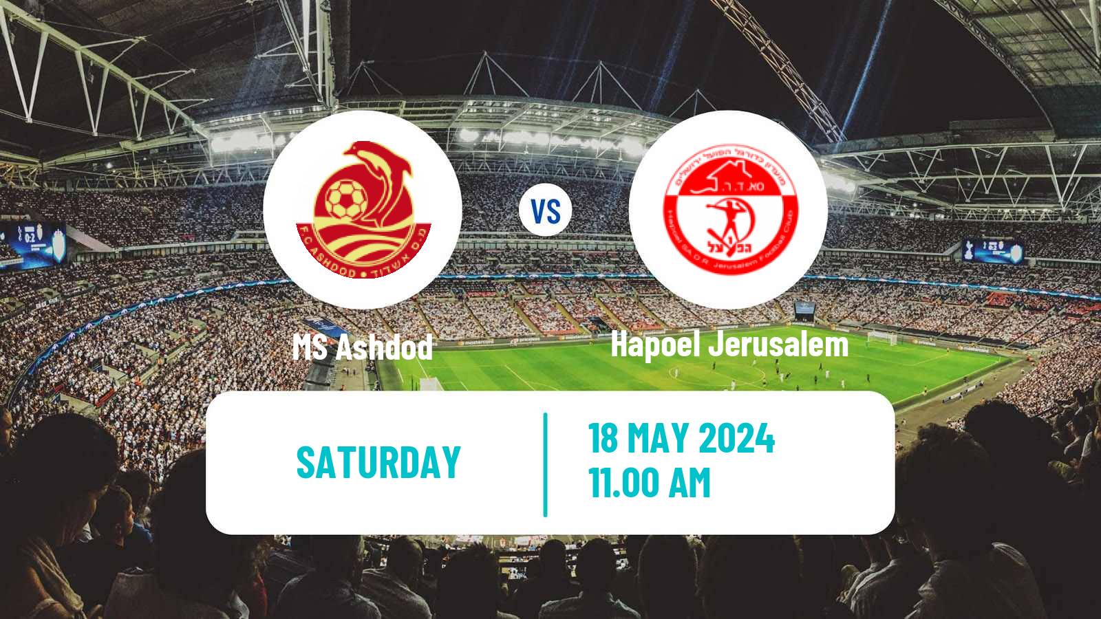 Soccer Israeli Ligat haAl MS Ashdod - Hapoel Jerusalem