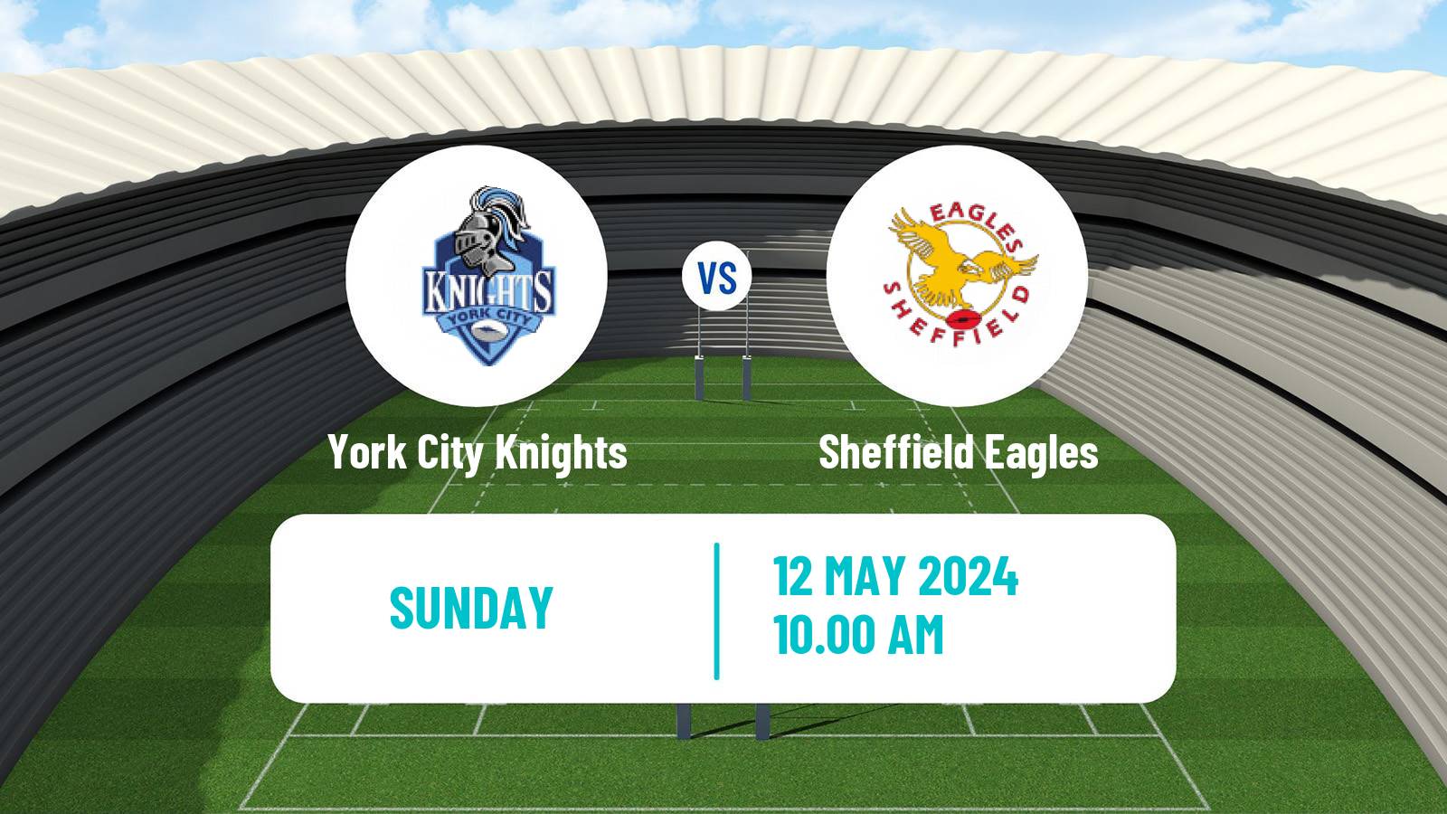 Rugby league English 1895 Cup York City Knights - Sheffield Eagles
