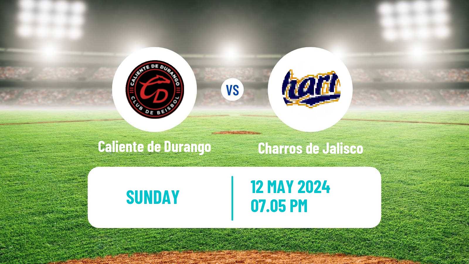 Baseball LMB Caliente de Durango - Charros de Jalisco