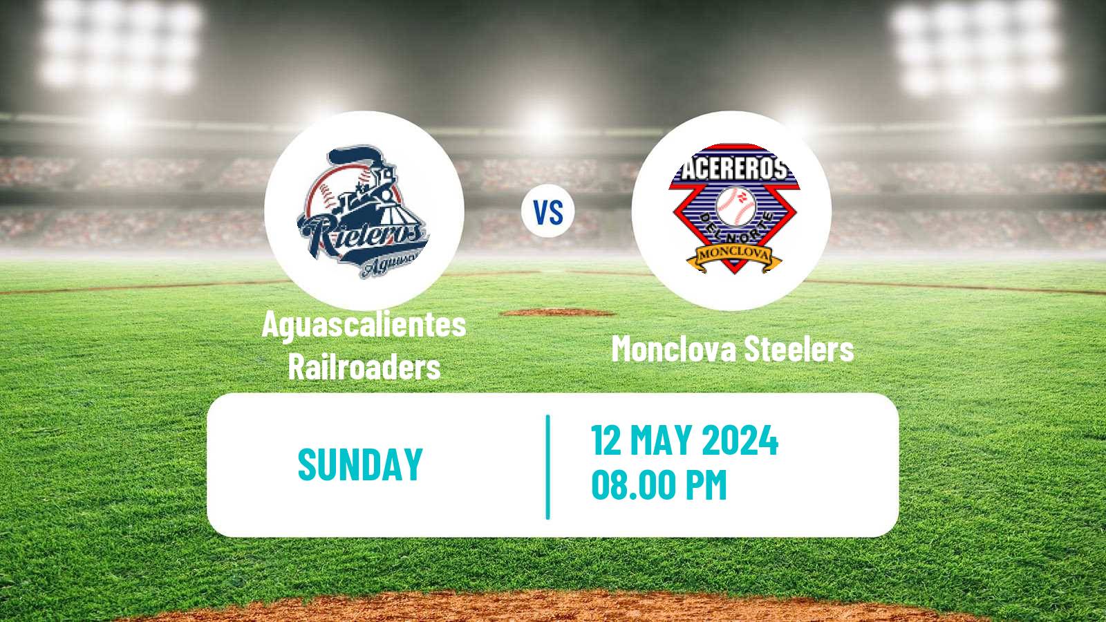 Baseball LMB Aguascalientes Railroaders - Monclova Steelers