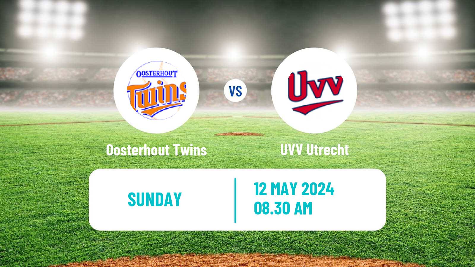Baseball Dutch Hoofdklasse Baseball Oosterhout Twins - UVV Utrecht