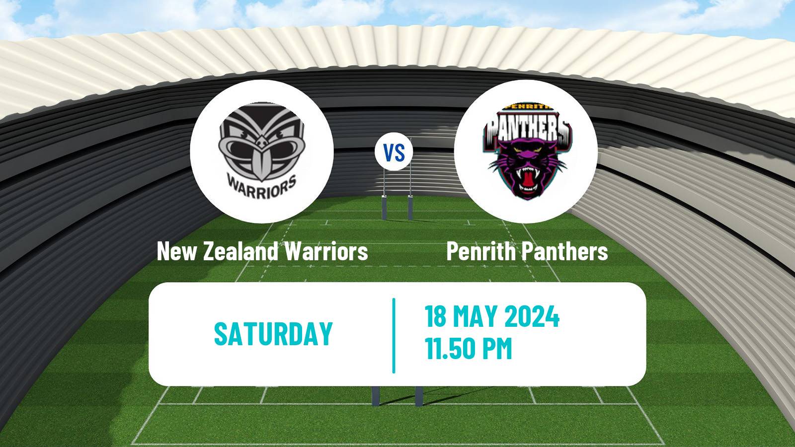 Rugby league Australian NRL New Zealand Warriors - Penrith Panthers