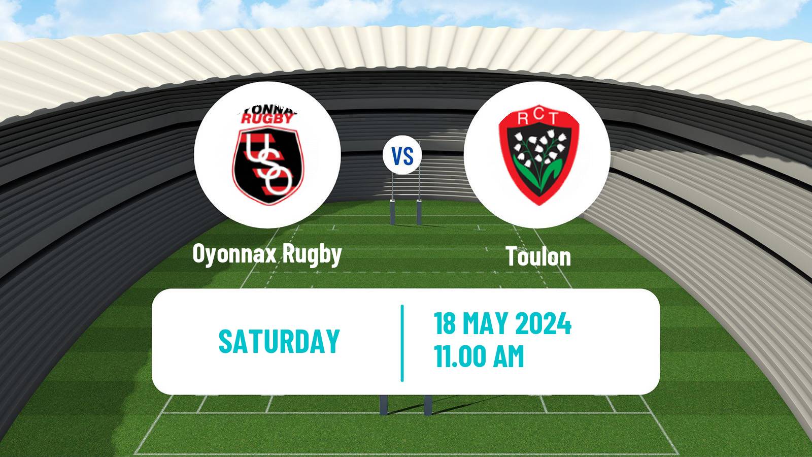 Rugby union French Top 14 Oyonnax Rugby - Toulon