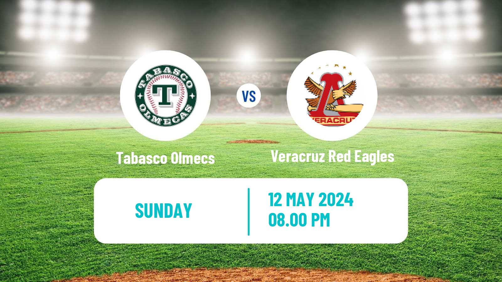 Baseball LMB Tabasco Olmecs - Veracruz Red Eagles