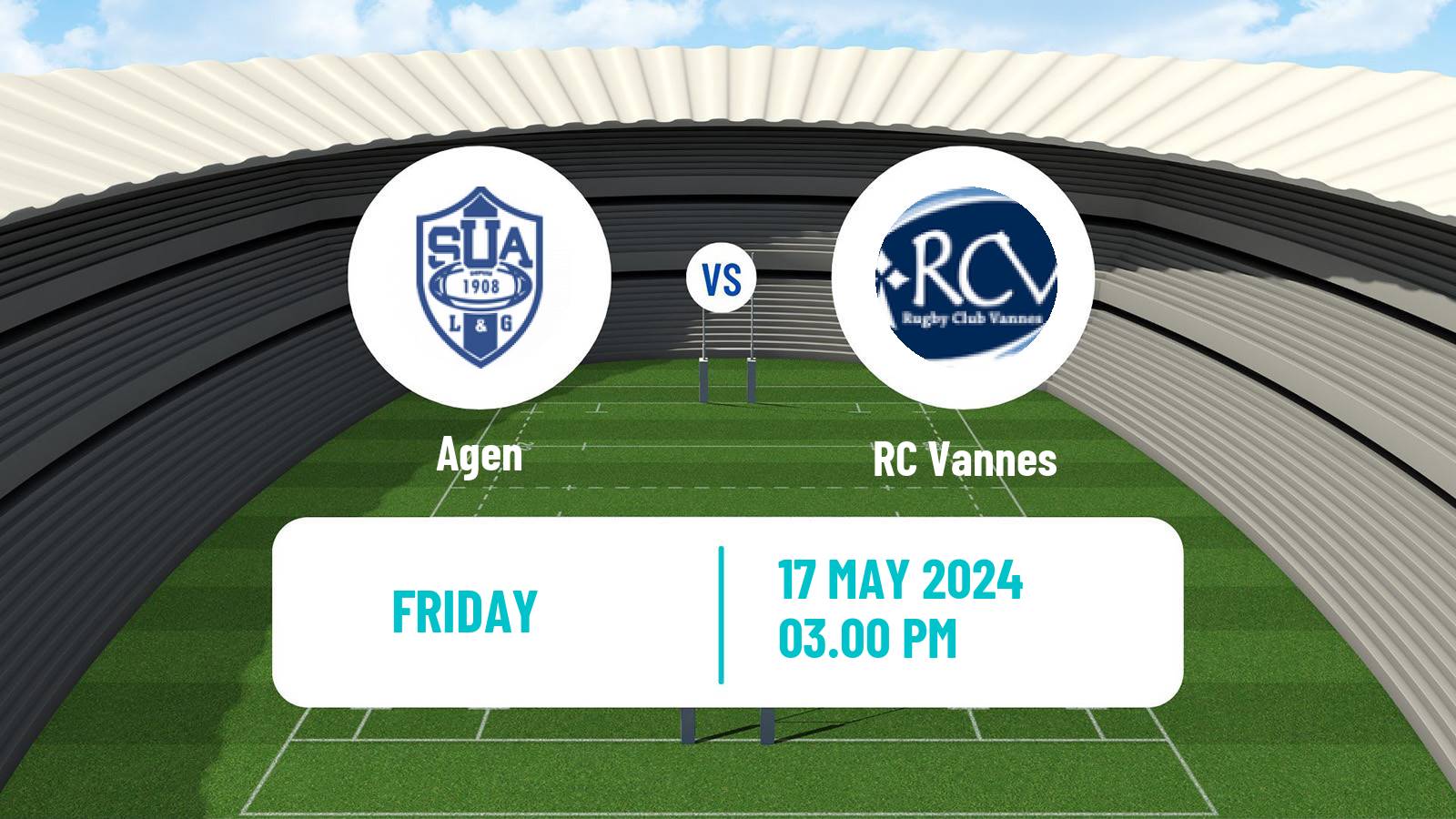 Rugby union French Pro D2 Agen - Vannes