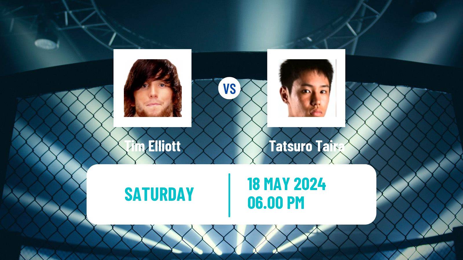 MMA Flyweight UFC Men Tim Elliott - Tatsuro Taira