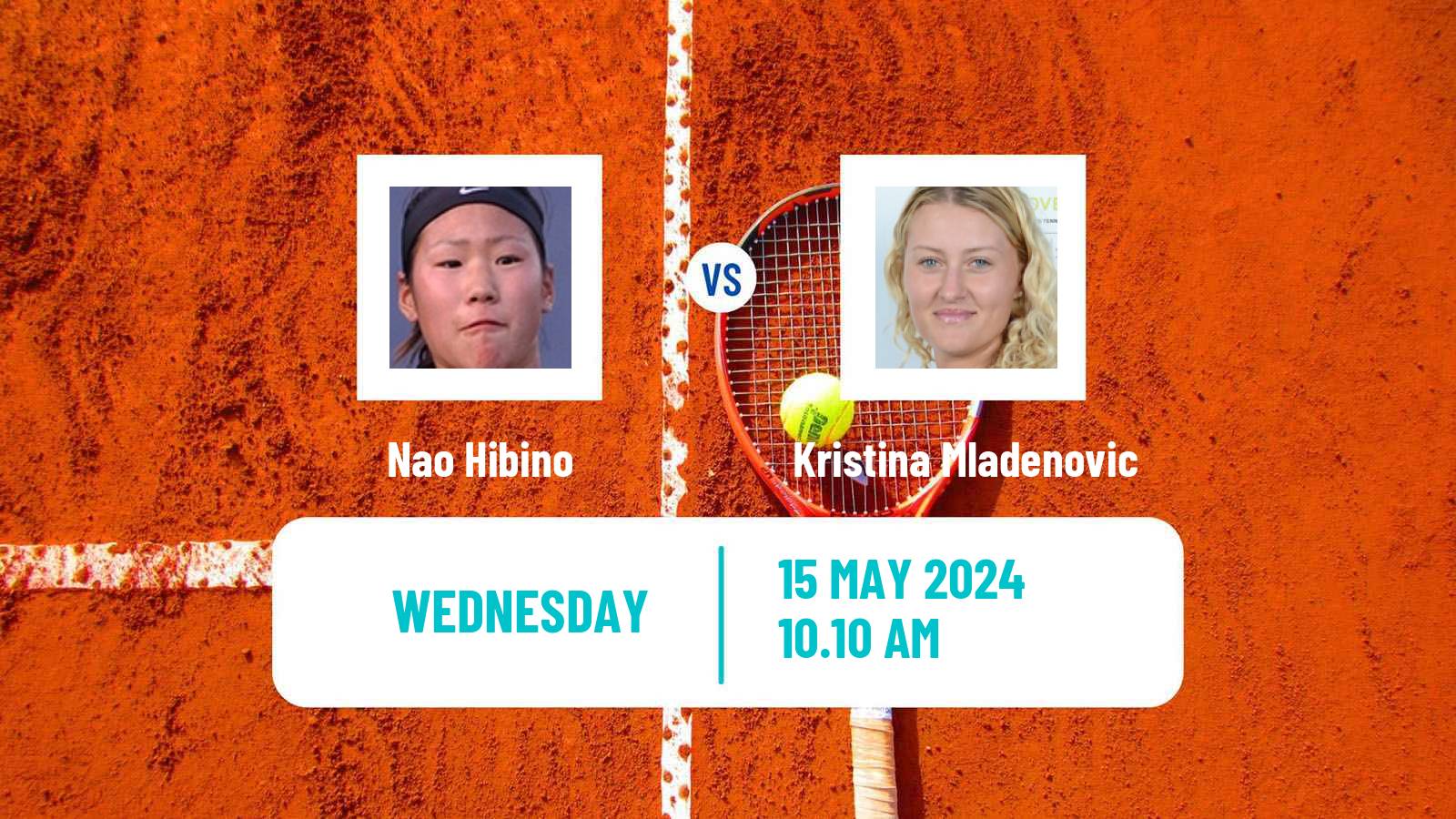 Tennis Paris Challenger Women Nao Hibino - Kristina Mladenovic