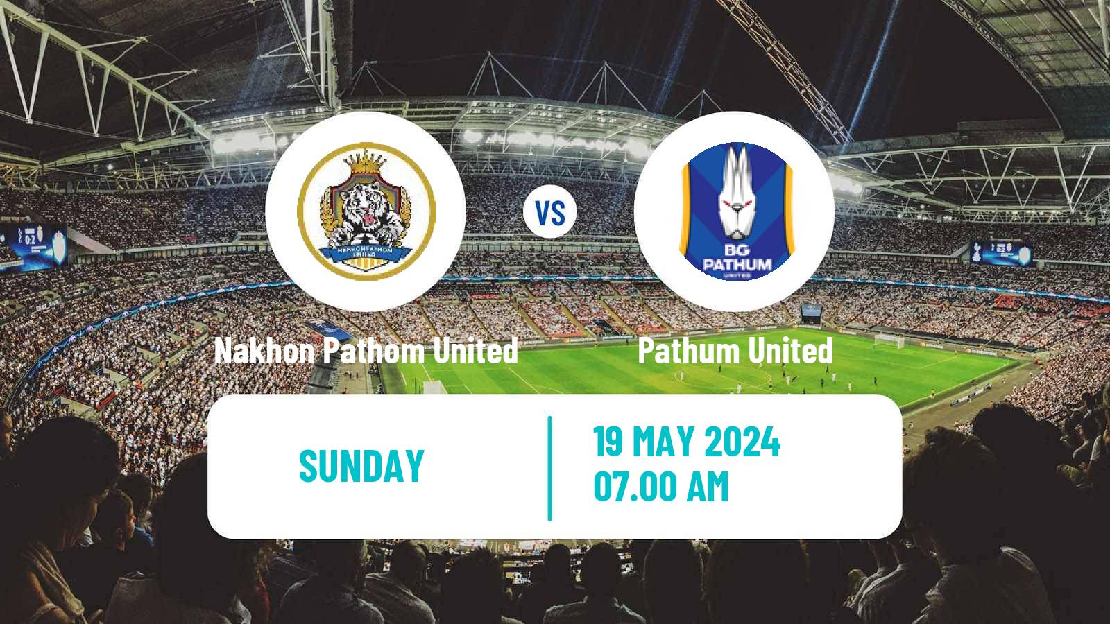 Soccer Thai League 1 Nakhon Pathom United - Pathum United