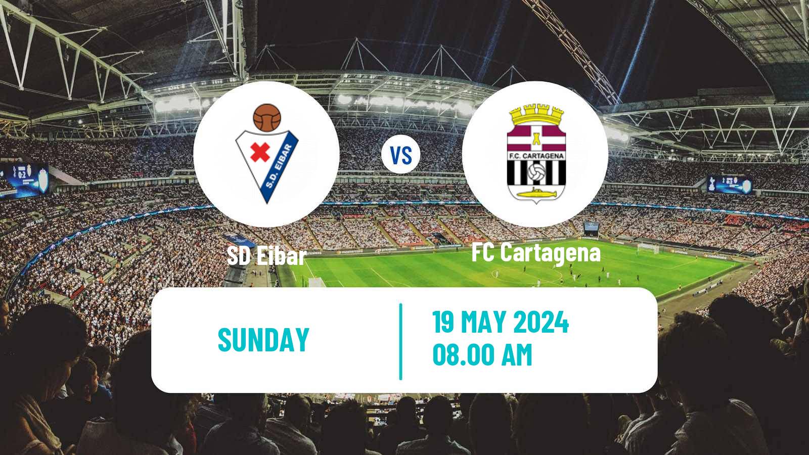 Soccer Spanish LaLiga2 Eibar - Cartagena