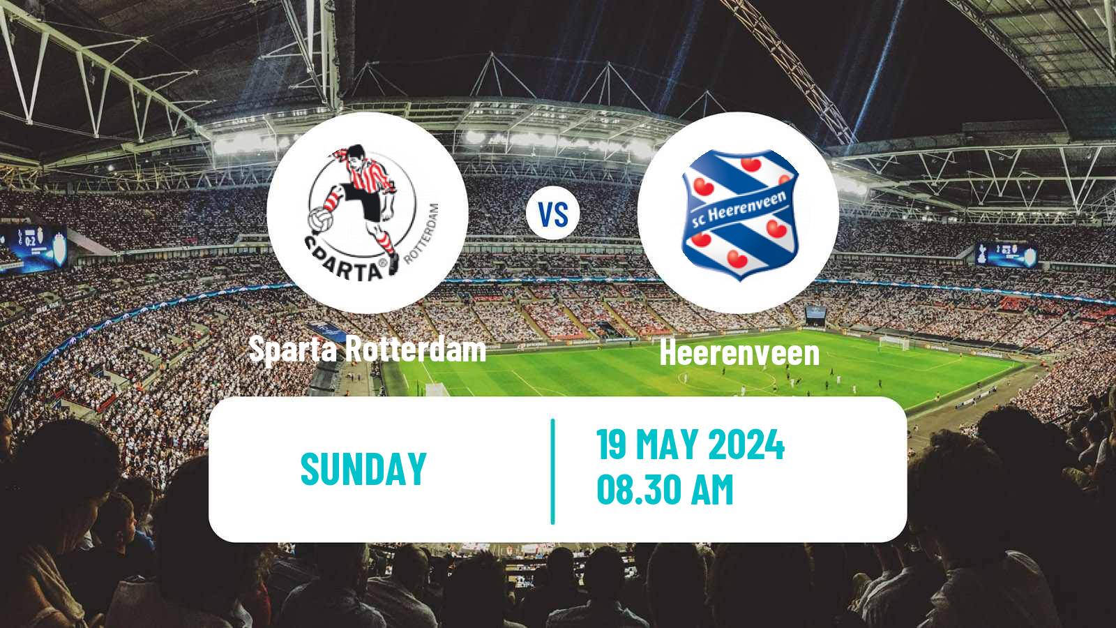 Soccer Dutch Eredivisie Sparta Rotterdam - Heerenveen