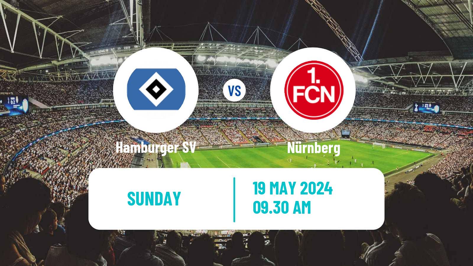 Soccer German 2 Bundesliga Hamburger SV - Nürnberg