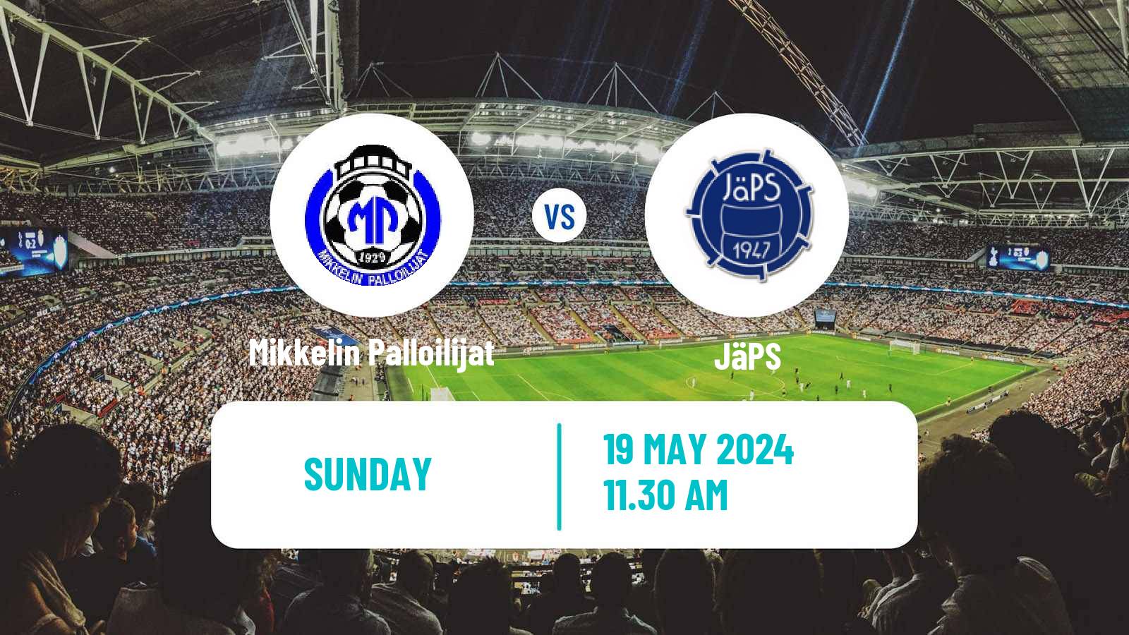 Soccer Finnish Ykkosliiga Mikkelin Palloilijat - JäPS