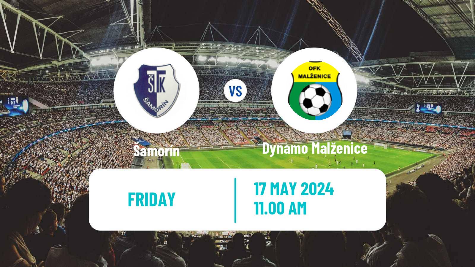 Soccer Slovak 2 Liga Šamorín - Dynamo Malženice
